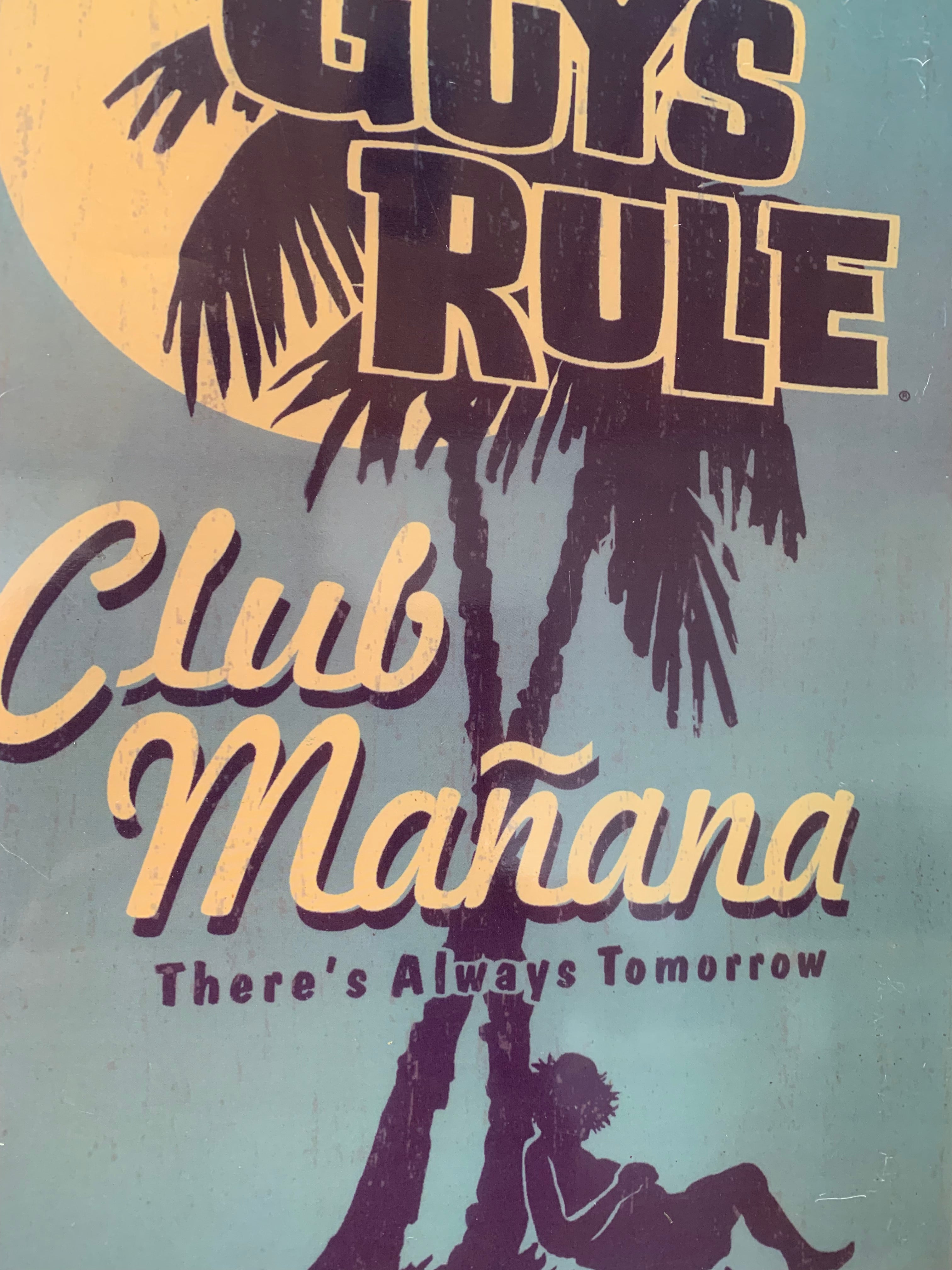 Antiga placa decorativa em metal anos 60 OLD GUYS RULE