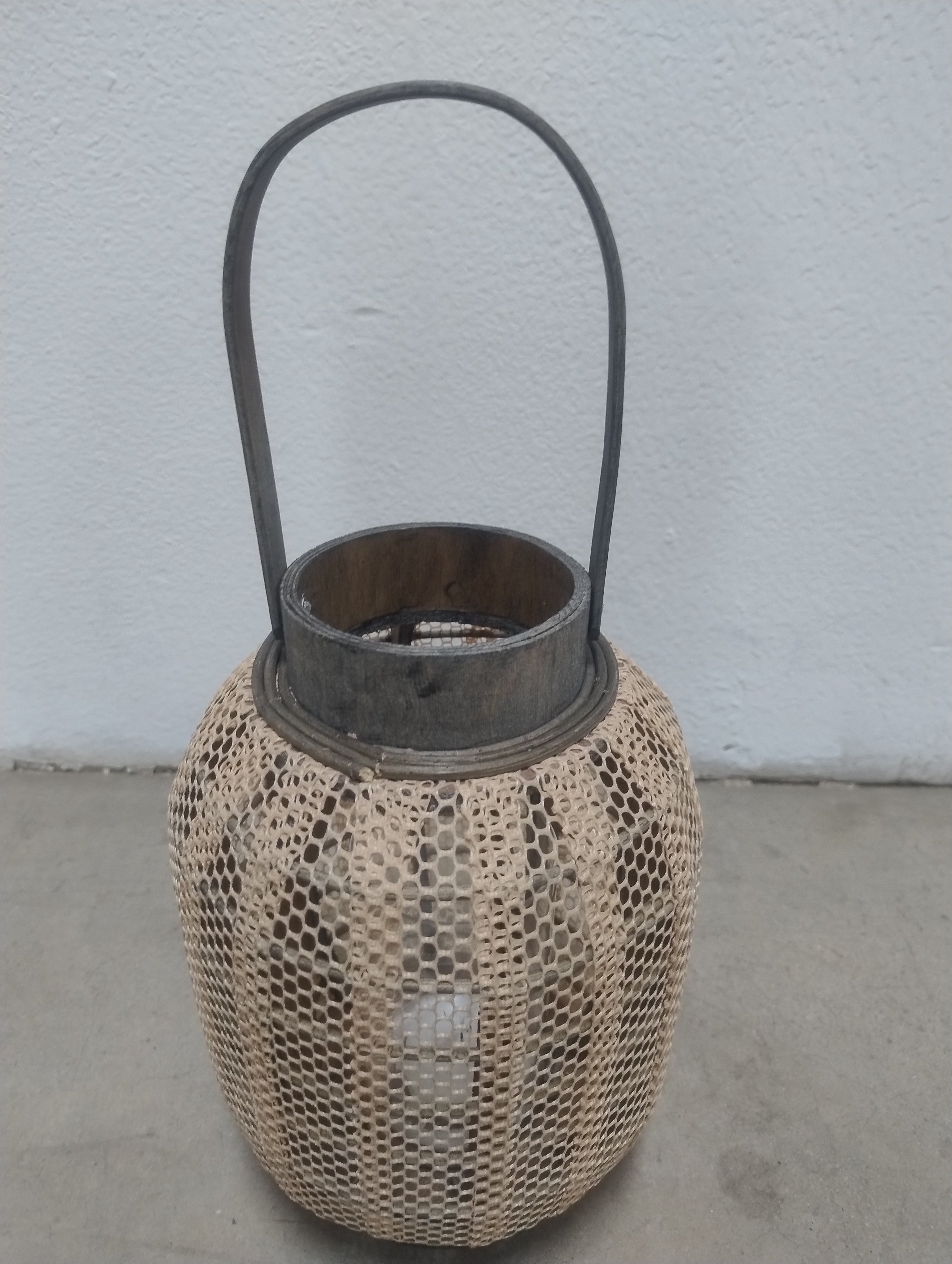 Lanterna Decorativa em Bambu