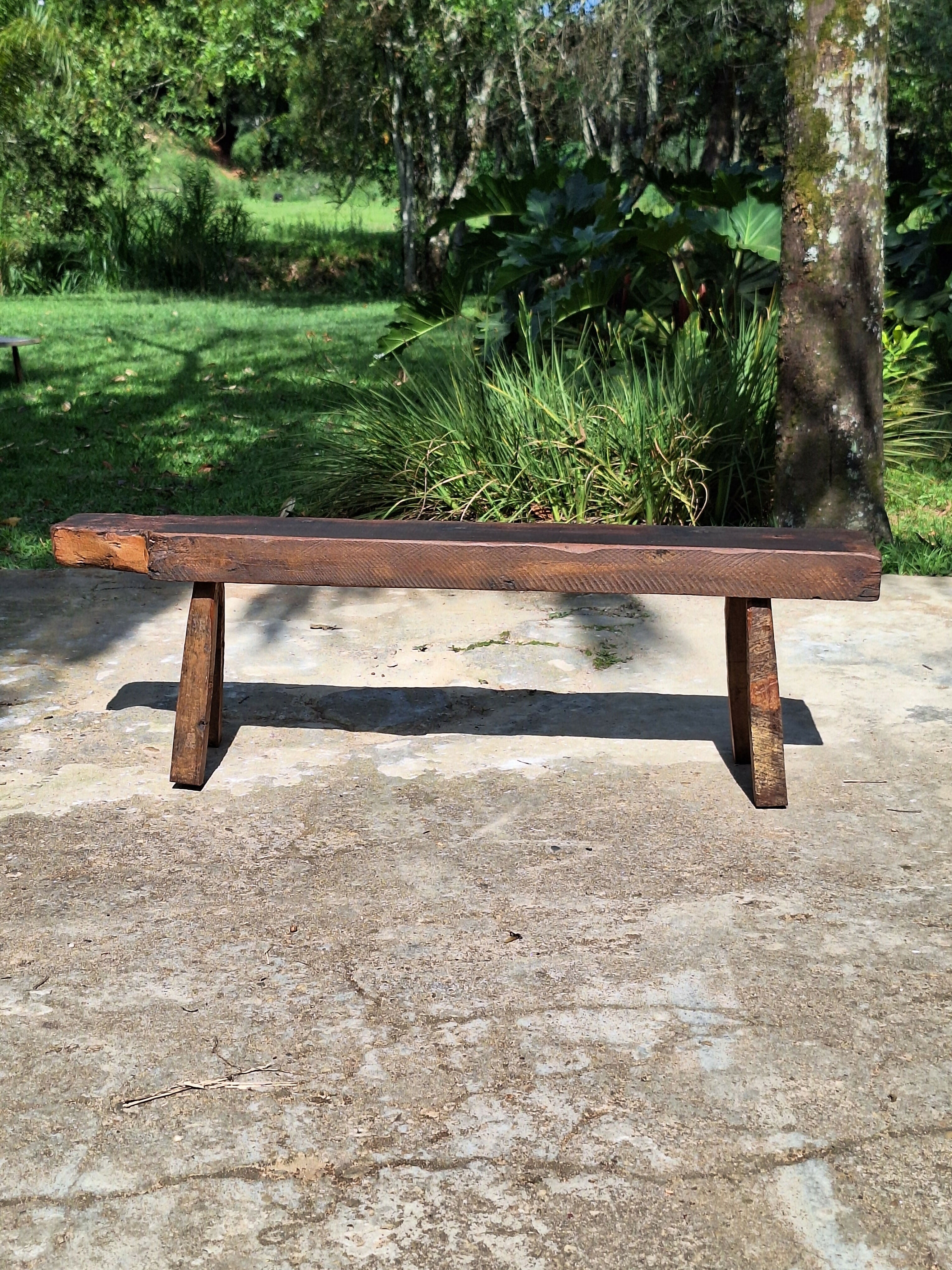 Banco de Dormente Madeira Maciça Garimpo Mineiro