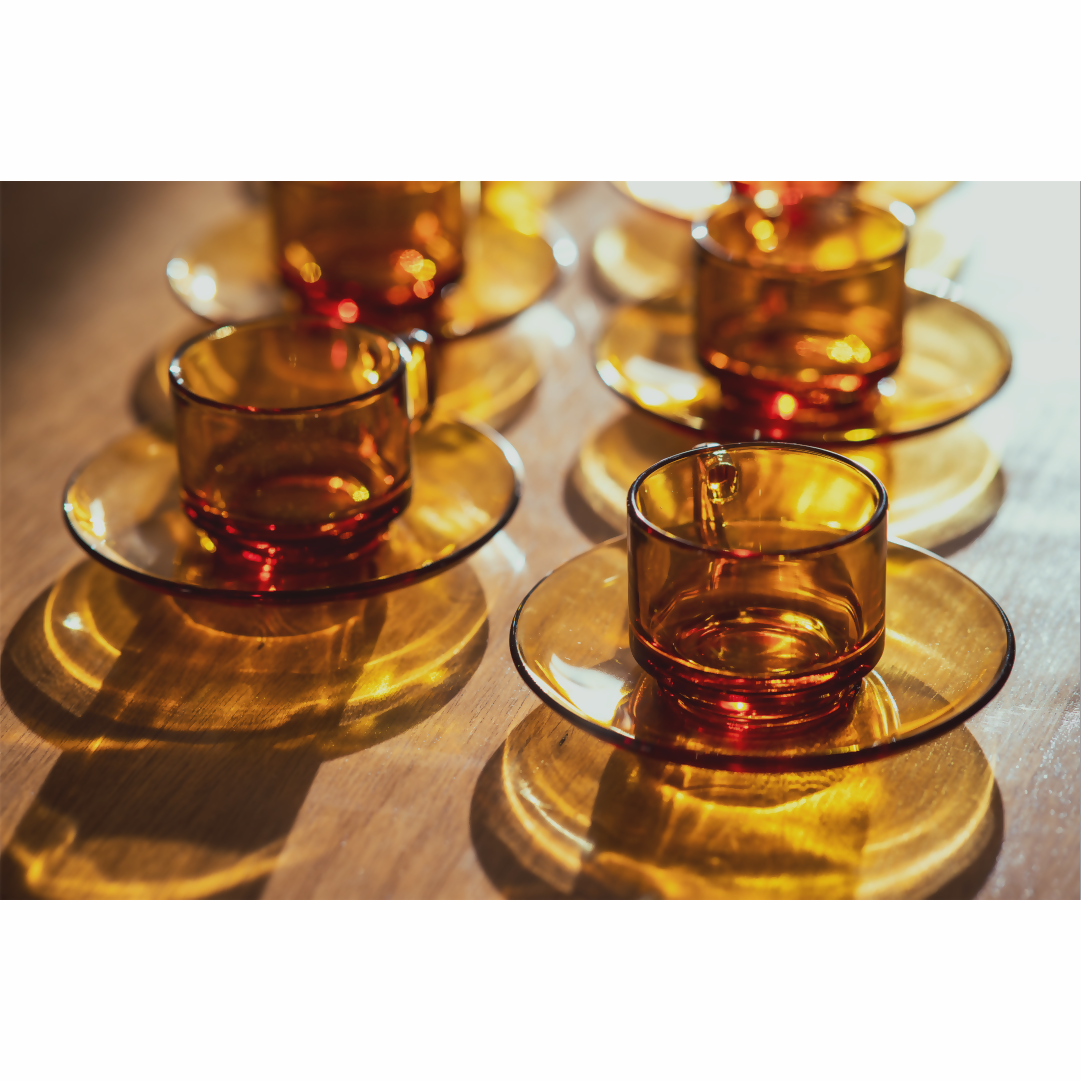 Conjunto 06 Xícaras - Vereco France - Caixa Original - Anos 60/70