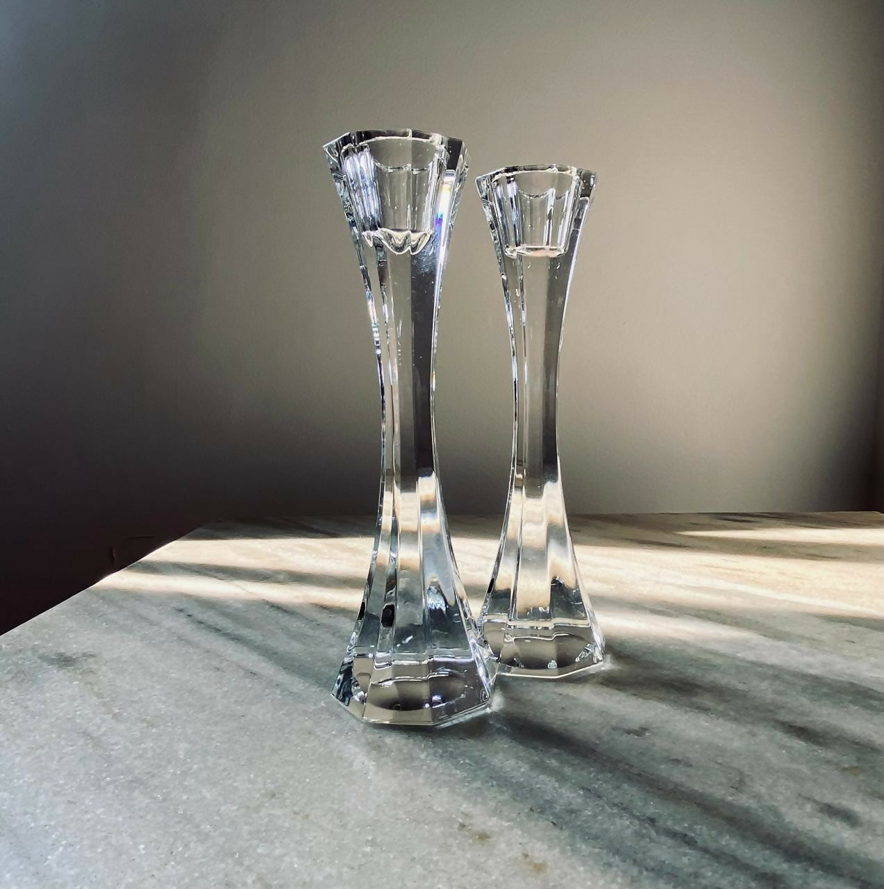 Par de Castiçais em Cristal (DMCPS_075)