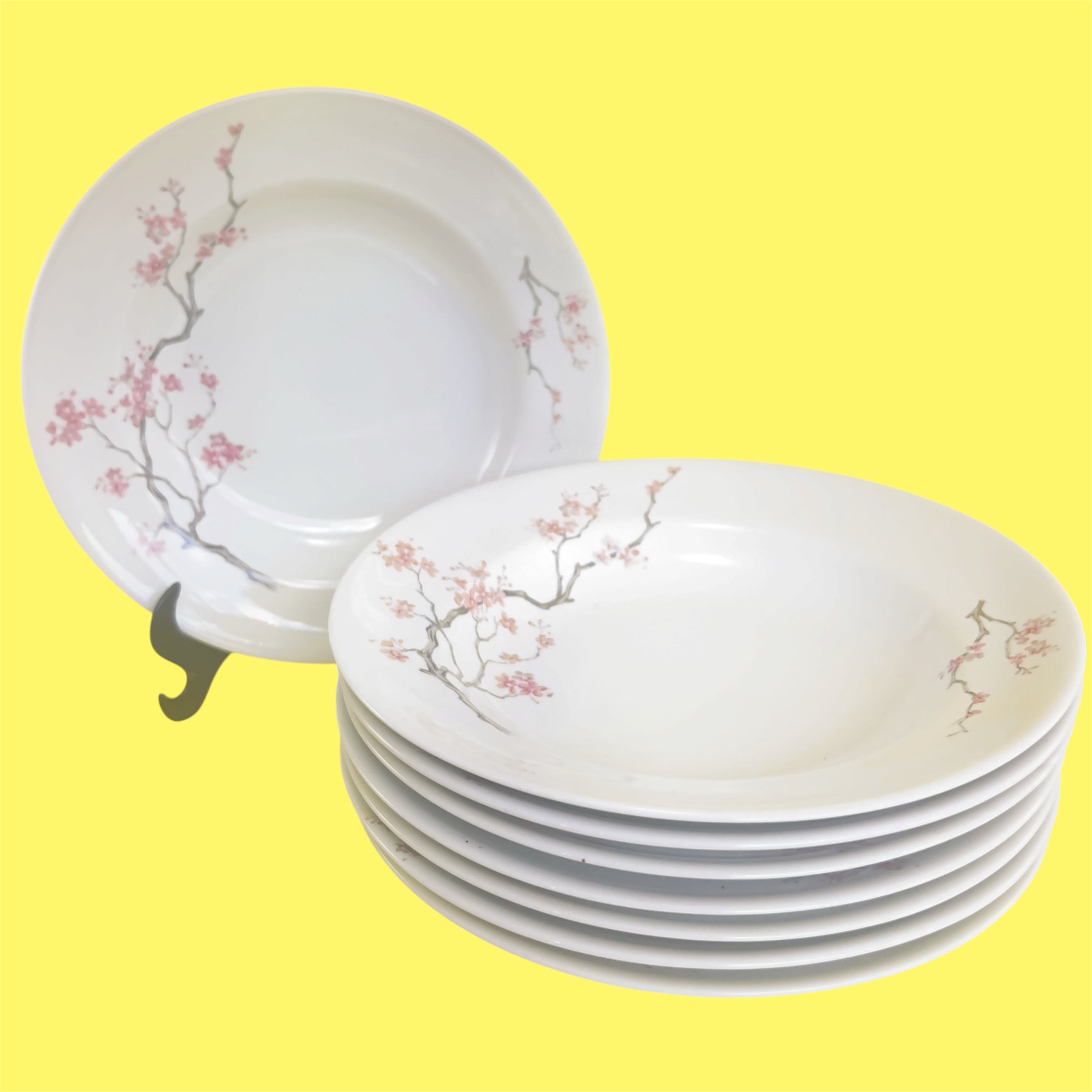 Jogo de Jantar Porcelana Schmidt Déc.1980 - Flor de Cerejeira 