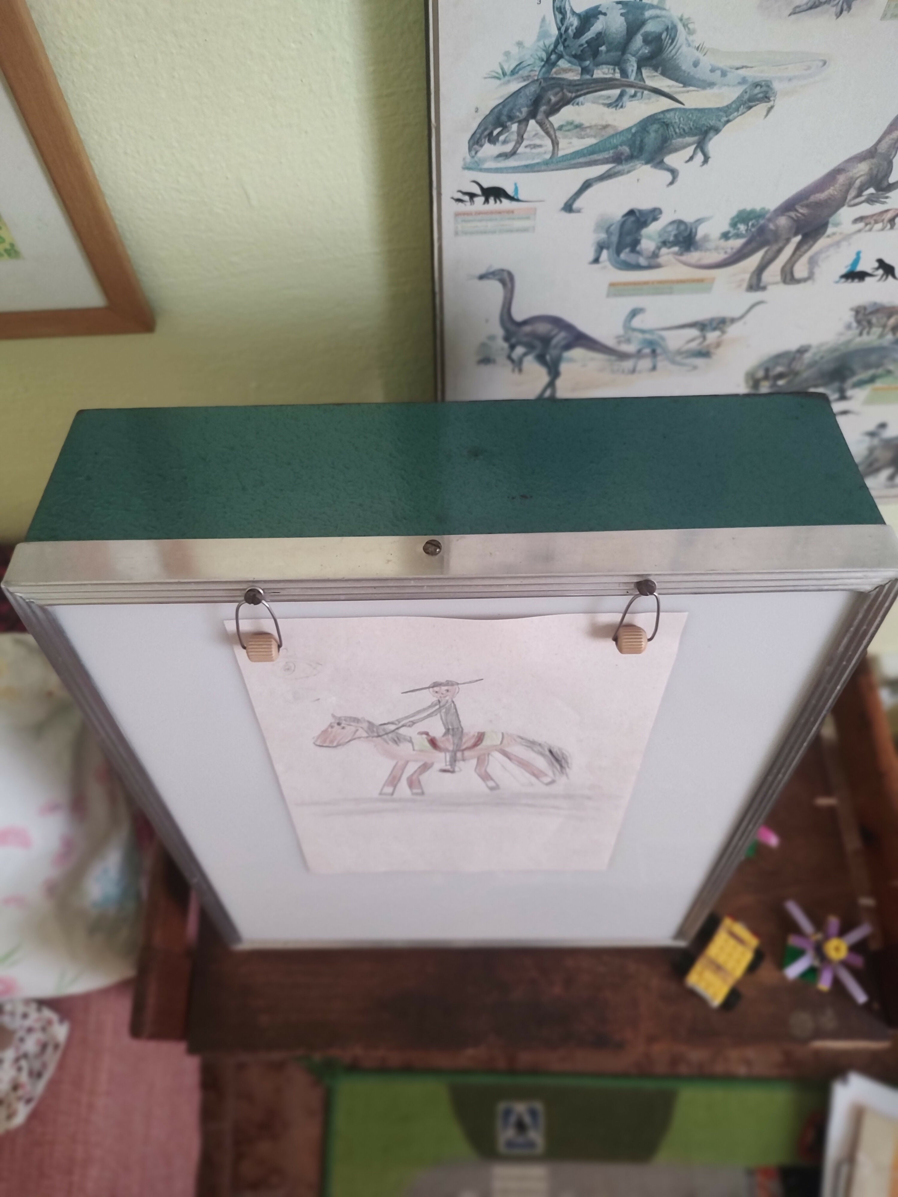 Antigo Negatoscópio (ou Luminária para raio x!) ressignificado para Abajur - anos 60