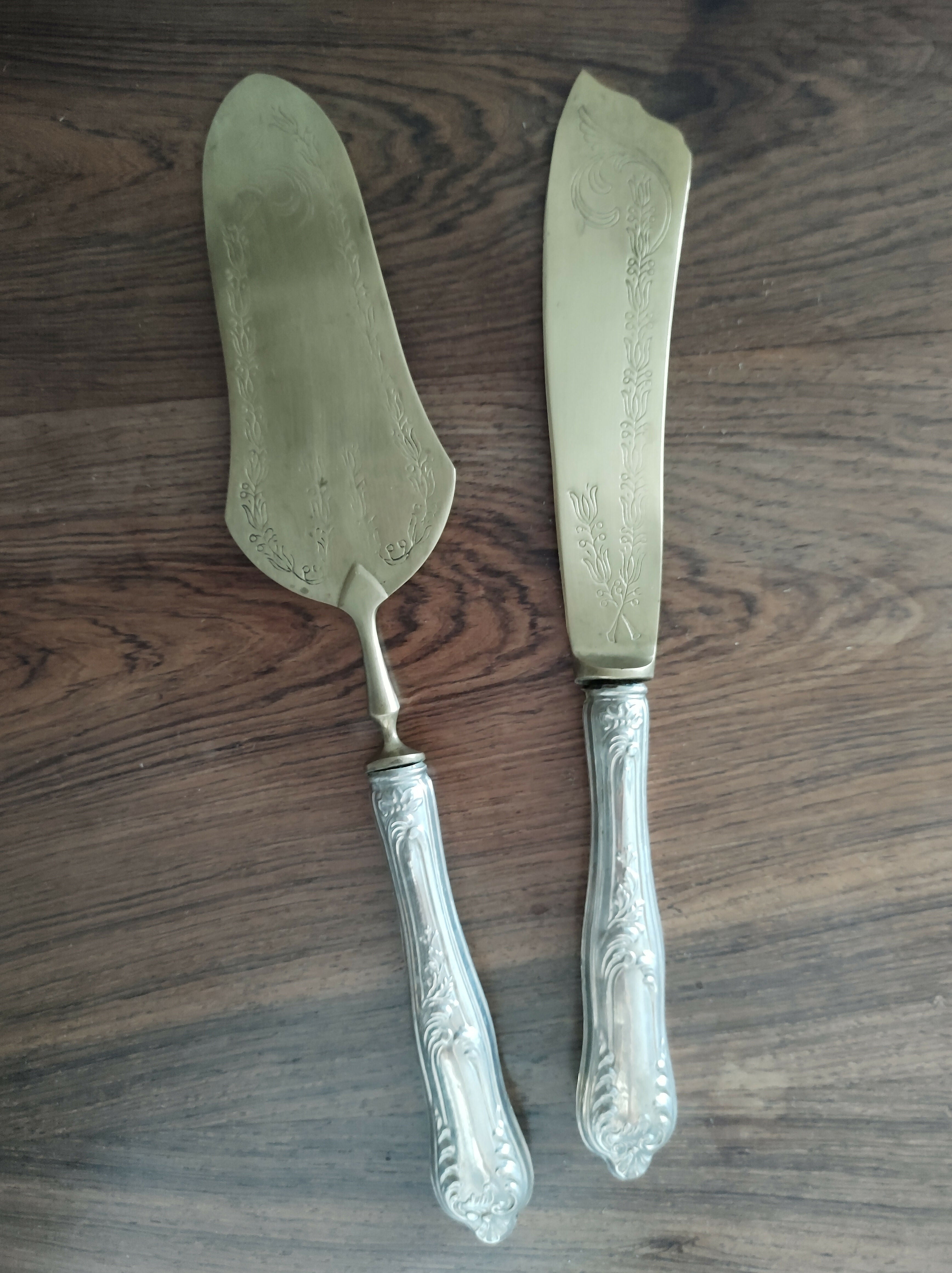 Utensílios de prata para sobremesa- Anos 1950