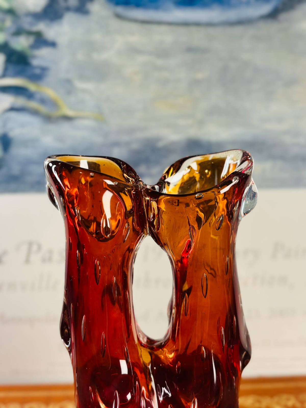 Vaso em vidro artístico Murano