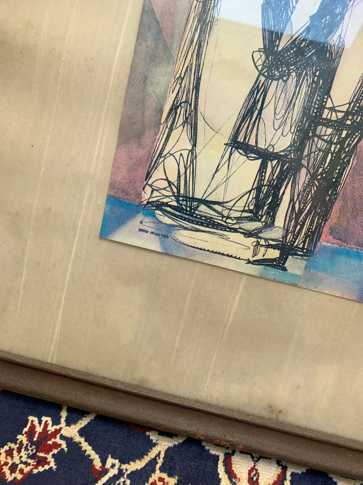 Quadro Gravura — Berco Udler | Figura em Movimento