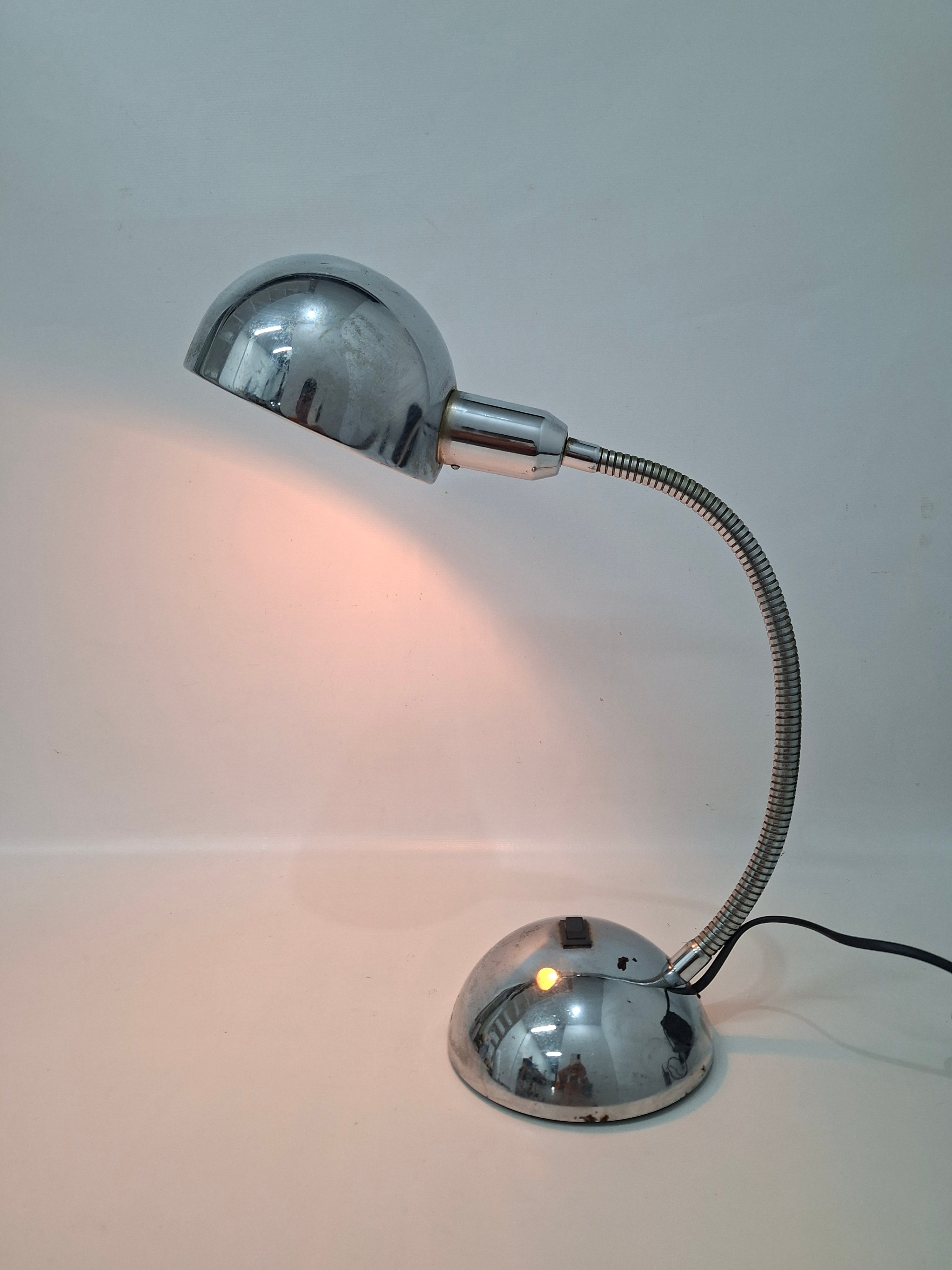 Luminária de Mesa Anos 60 Cromada