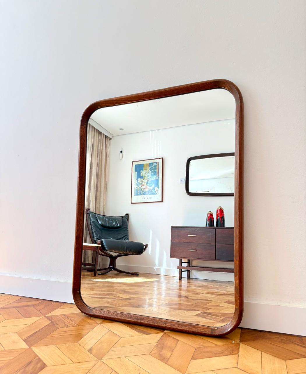 Espelho retangular arredondado MID CENTURY