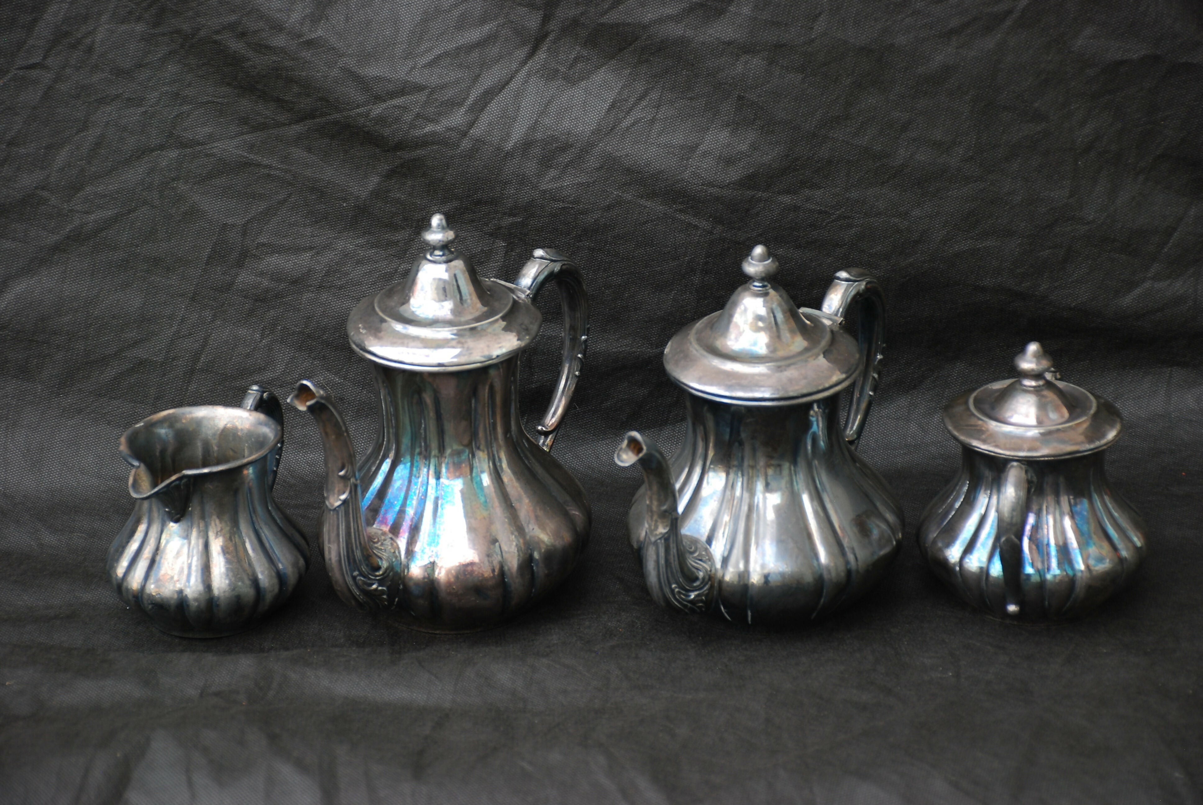 conjunto americano Homan Mfg Company espessurada em prata