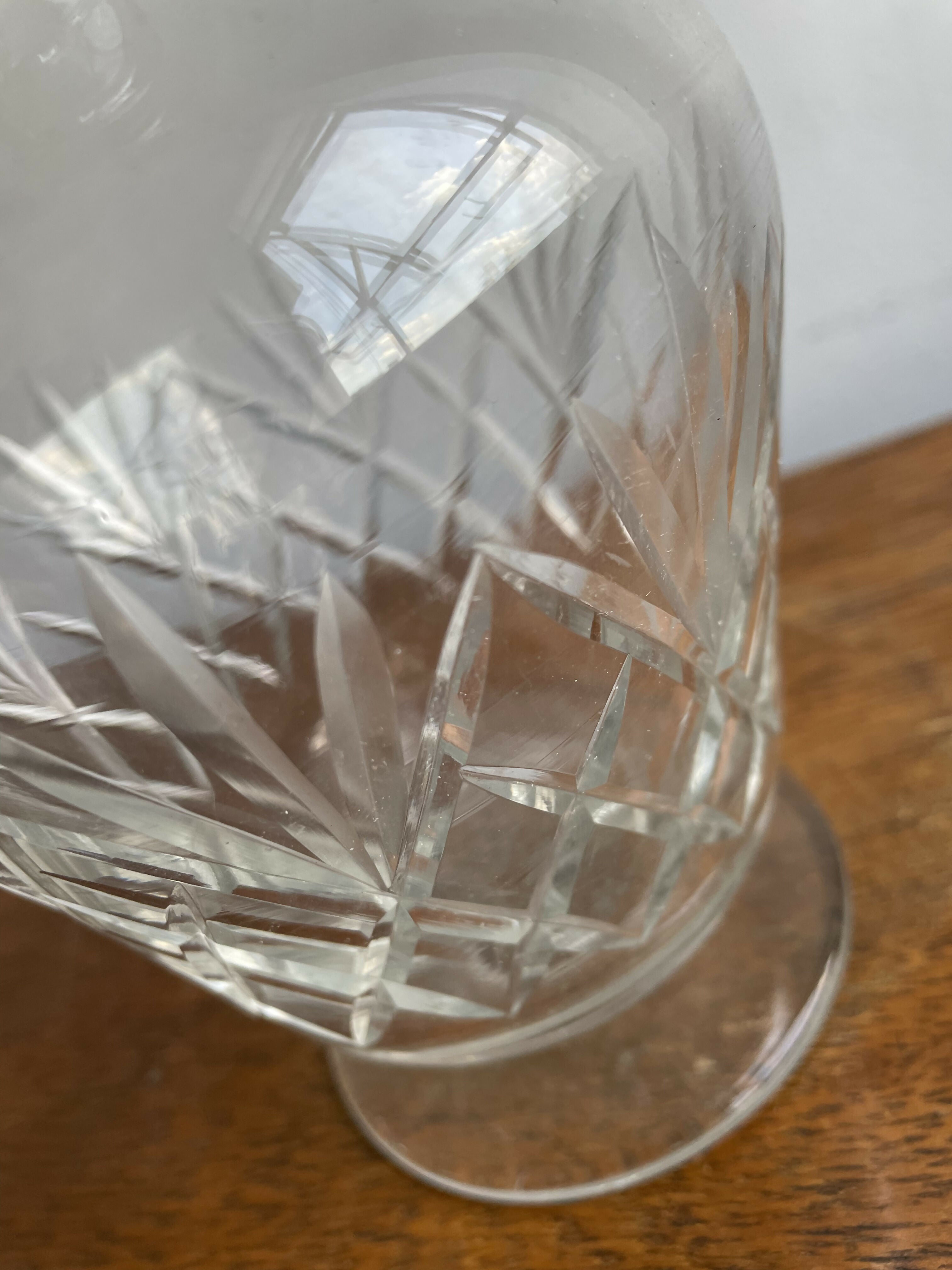 Licoreira cristal com tampa redonda