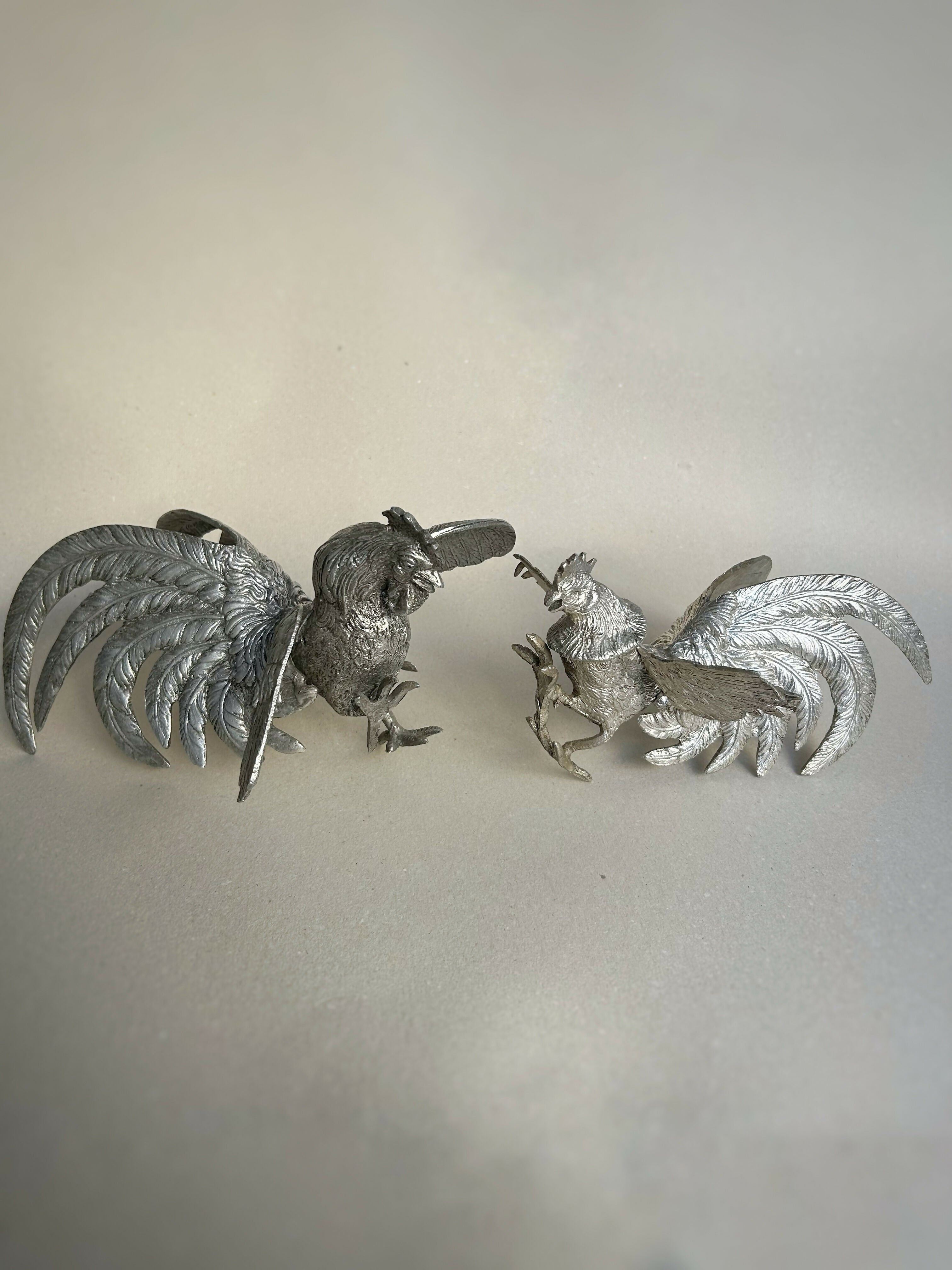 Dupla de galos de briga espanhóis