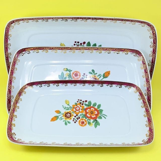 Jogo de jantar com motivos florais - Porcelana Schmidt déc.1960