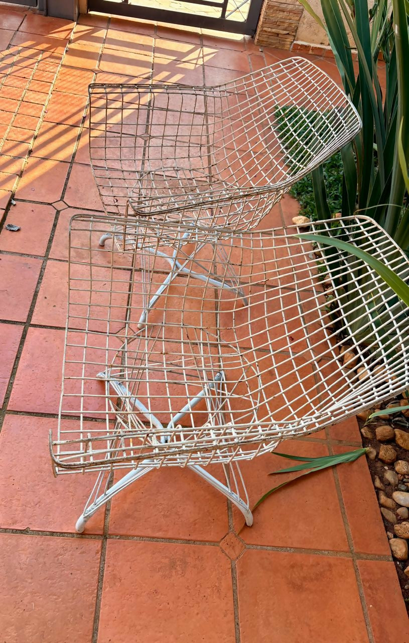 Par de cadeiras em ferro - anos 60