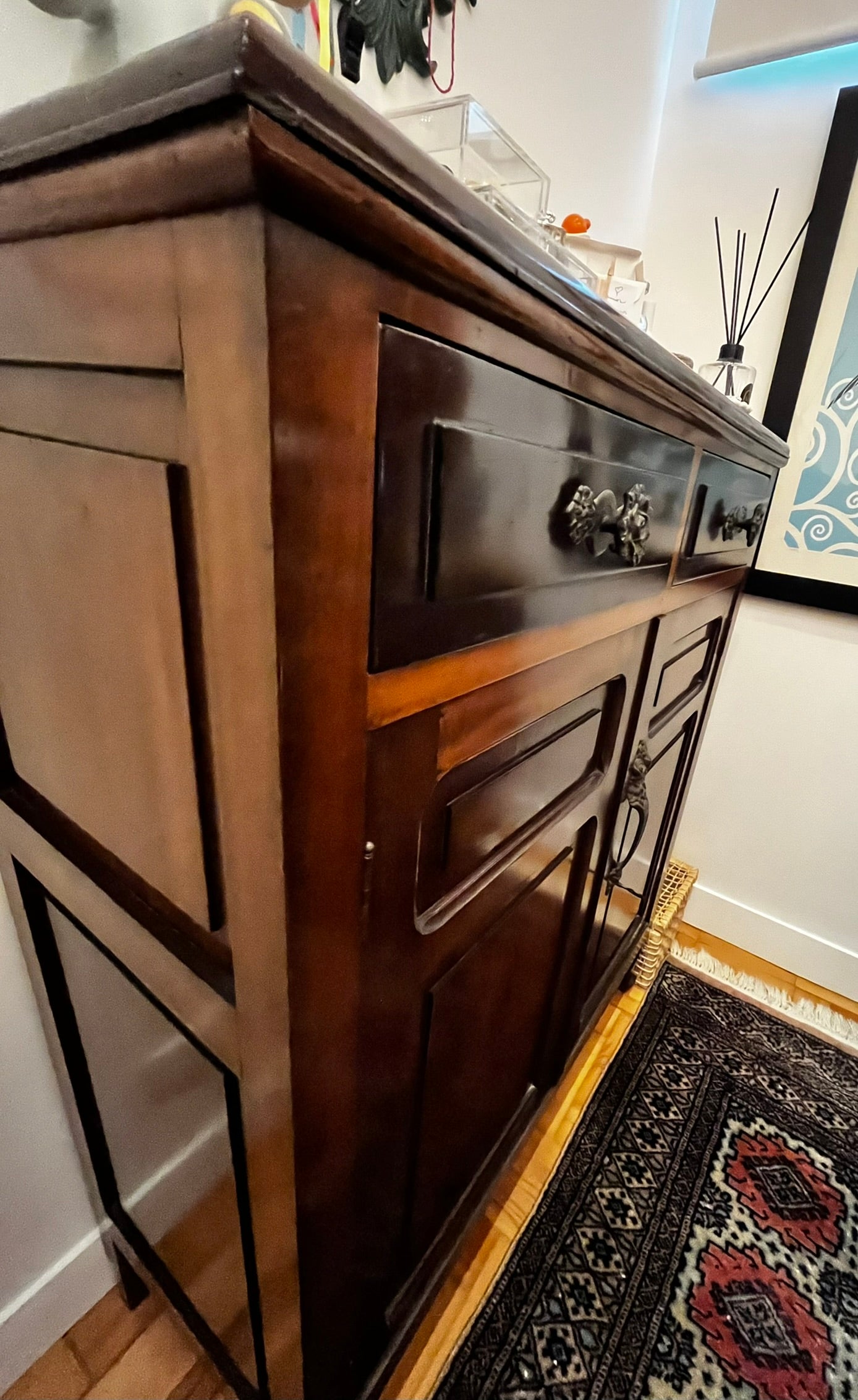 Buffet / Cômoda / Aparador / Armário Vintage em Madeira Maciça