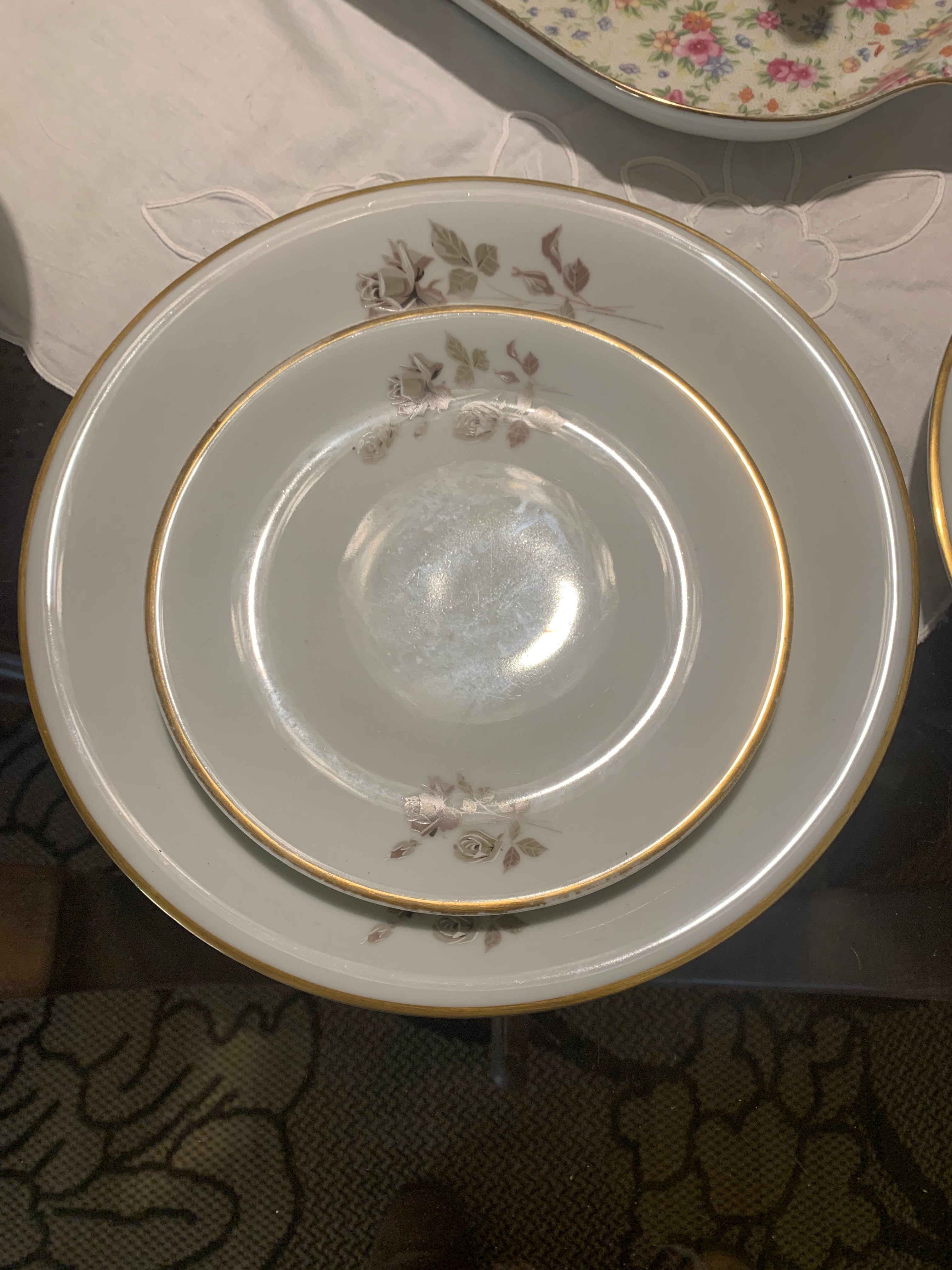 Jogo porcelana Renner tête-à-tête pratos