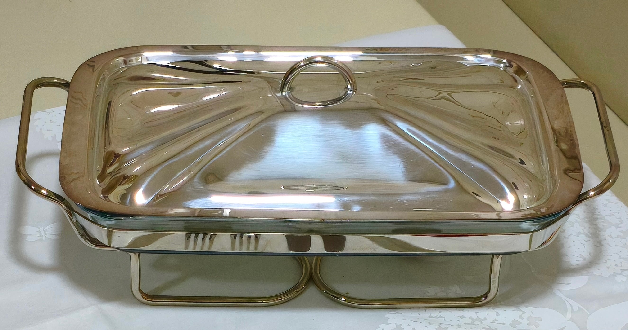 Rechaud Regent Silverware com travessa Marinex