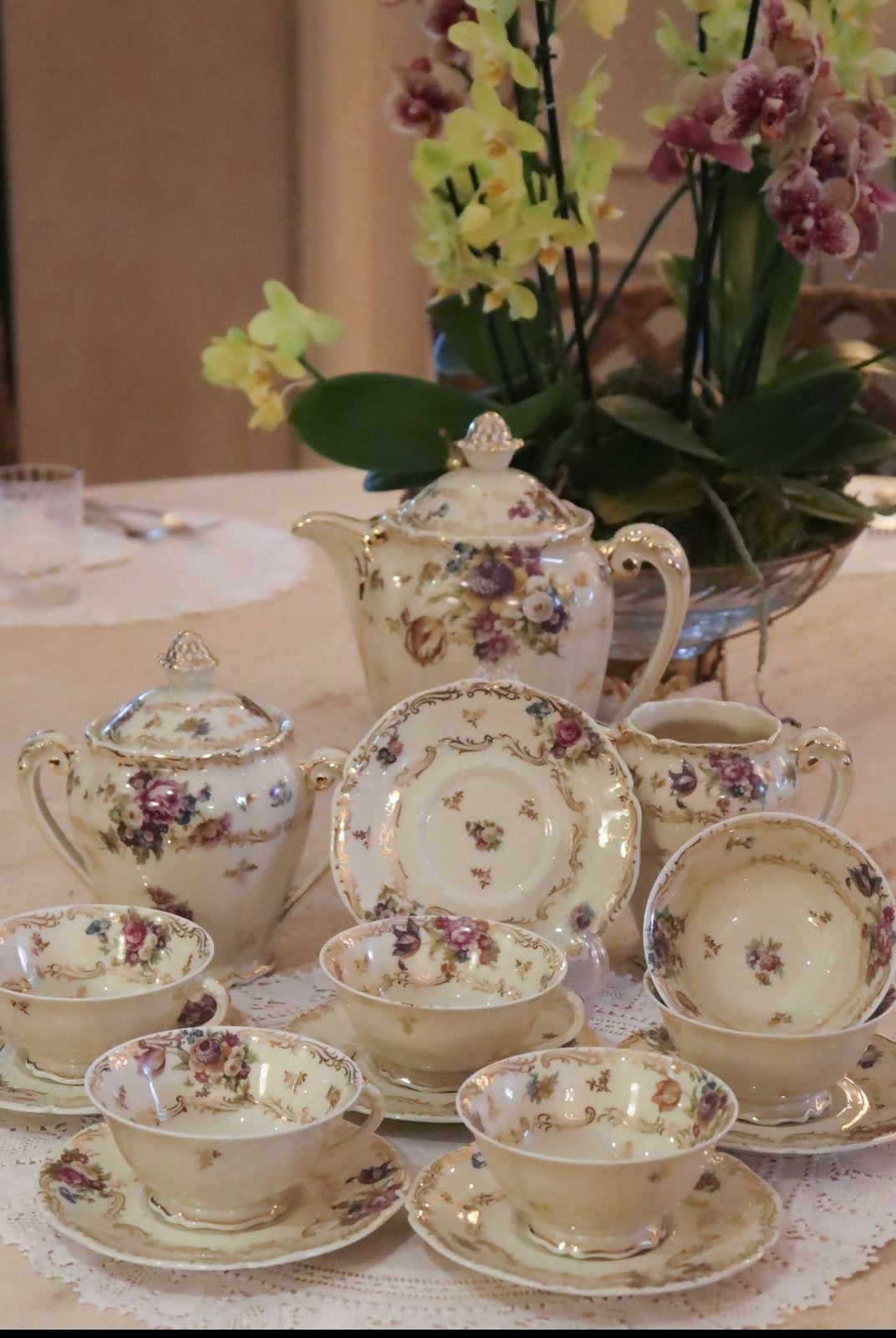 CONJUNTO DE CHÁ - LIMOGES 1940-1960