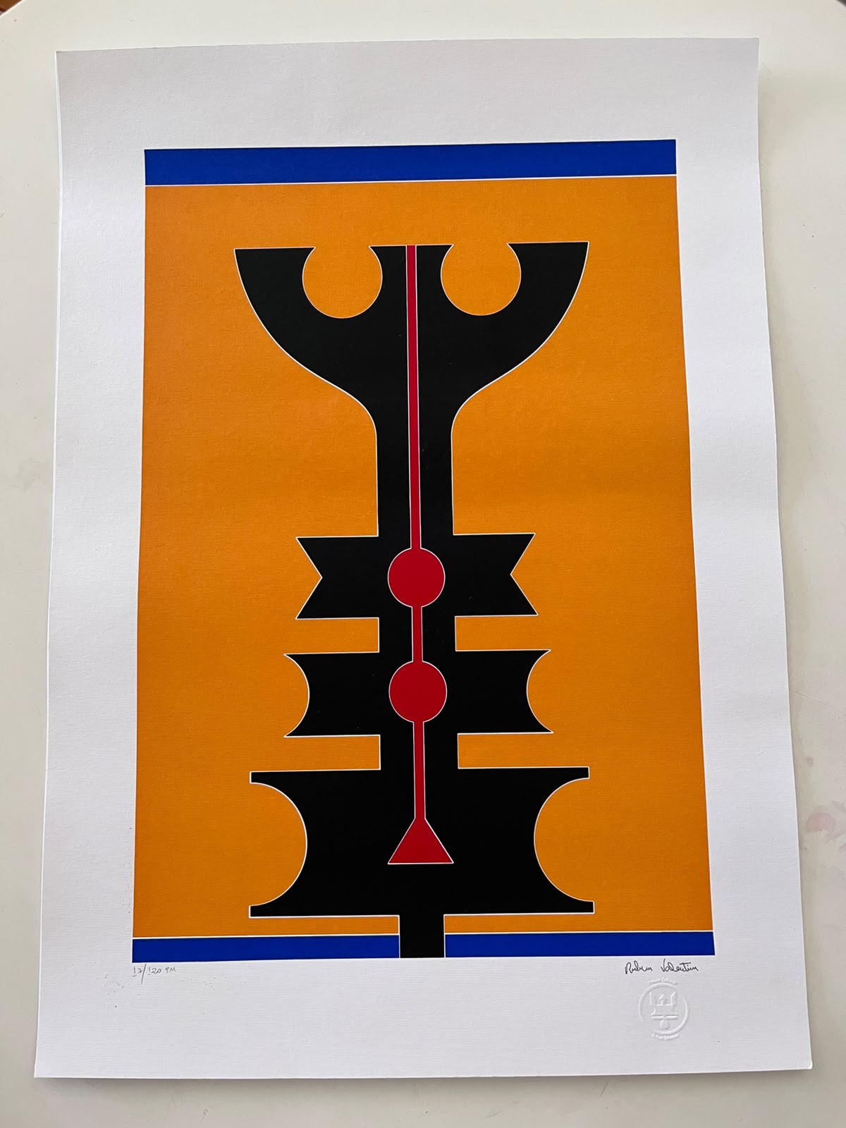 Serigrafia de Rubem Valentim – 17/120 PM – Post Mortem