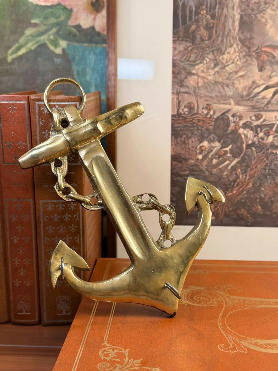 Porta-chaves em Formato de Âncora | Bronze Maciço