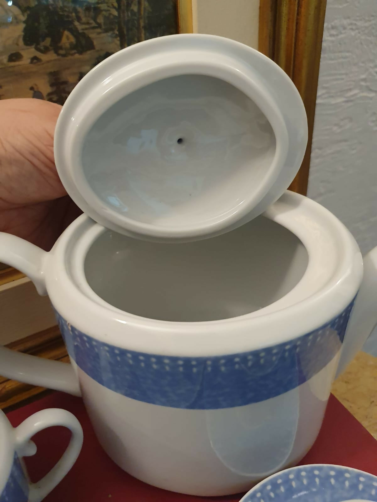 Conjunto para café téte a téte em porcelana Viva - Vista Alegre. Impecável!