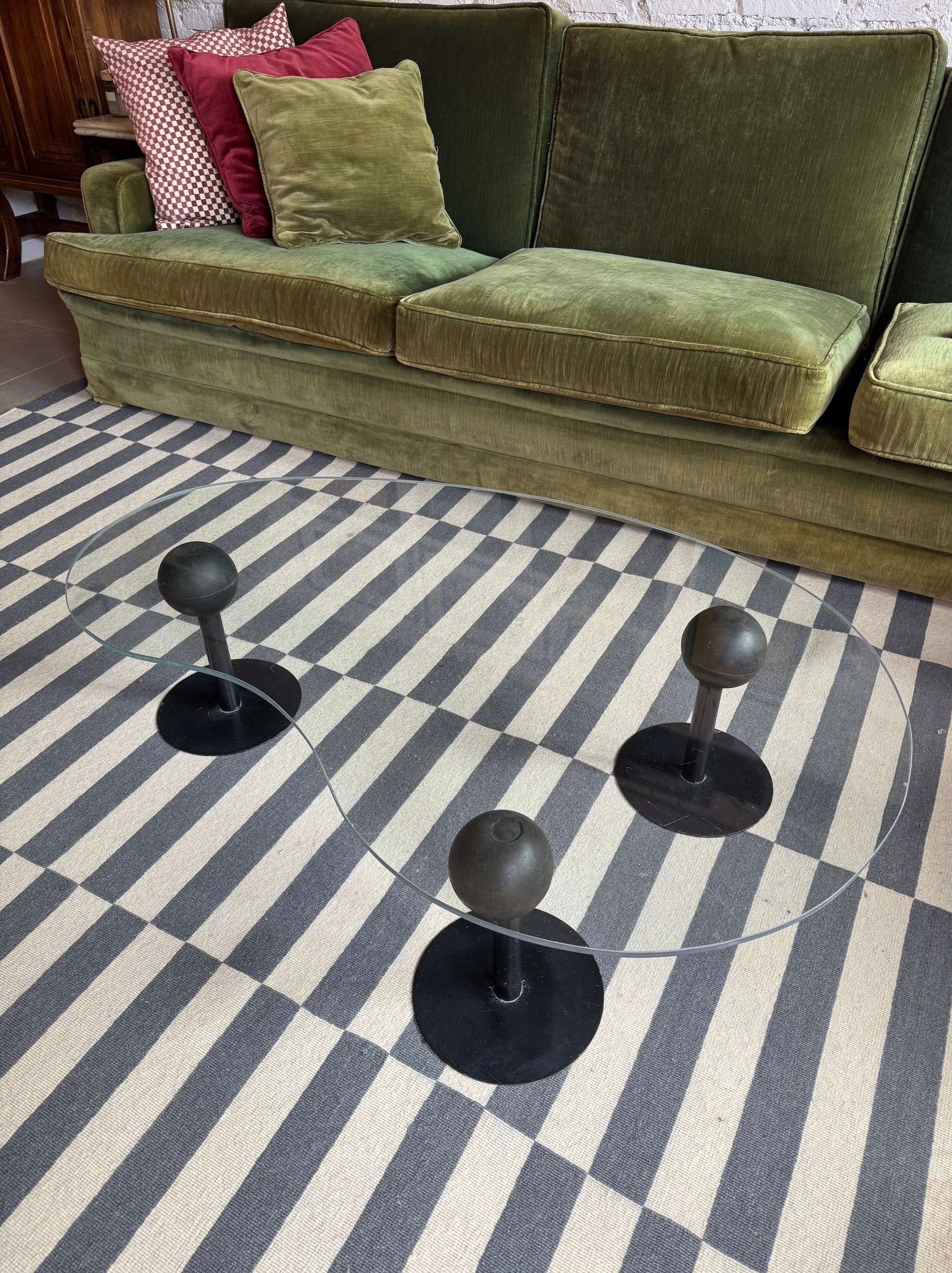 Mesa de centro em vidro Pepper Young - Philippe Starck para Disform