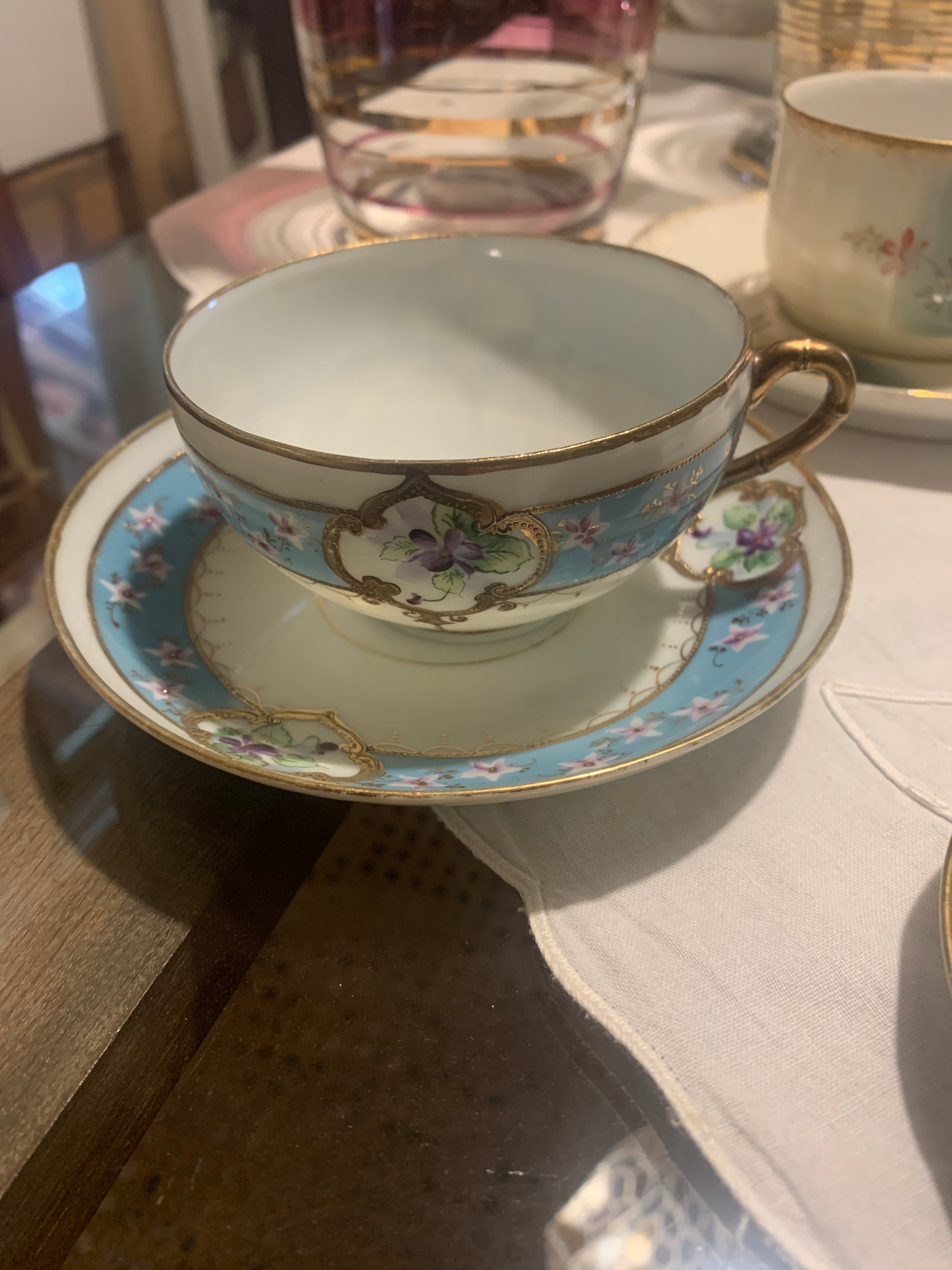 Espetacular xícara de chá em porcelana japonesa pré Noritake