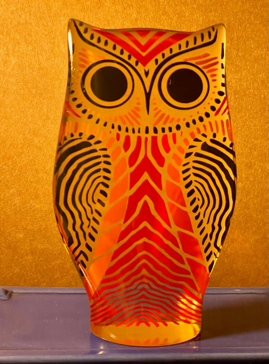 Coruja em Resina Policromada (DMCPS_285)