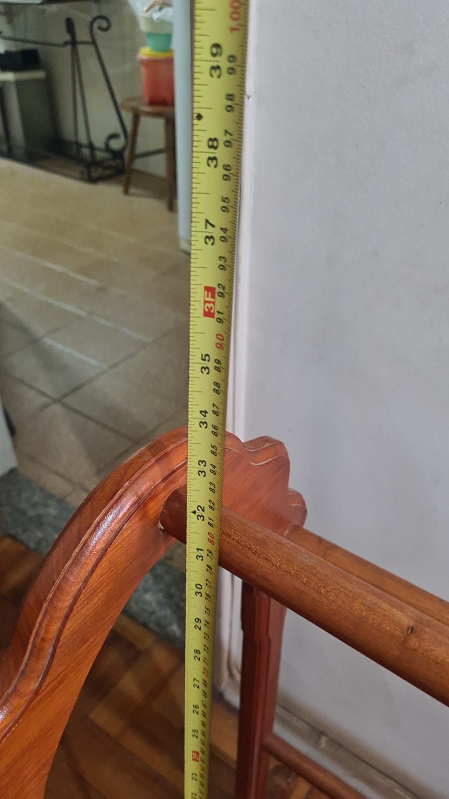 Suporte / Cabideiro de colchas e mantas madeira