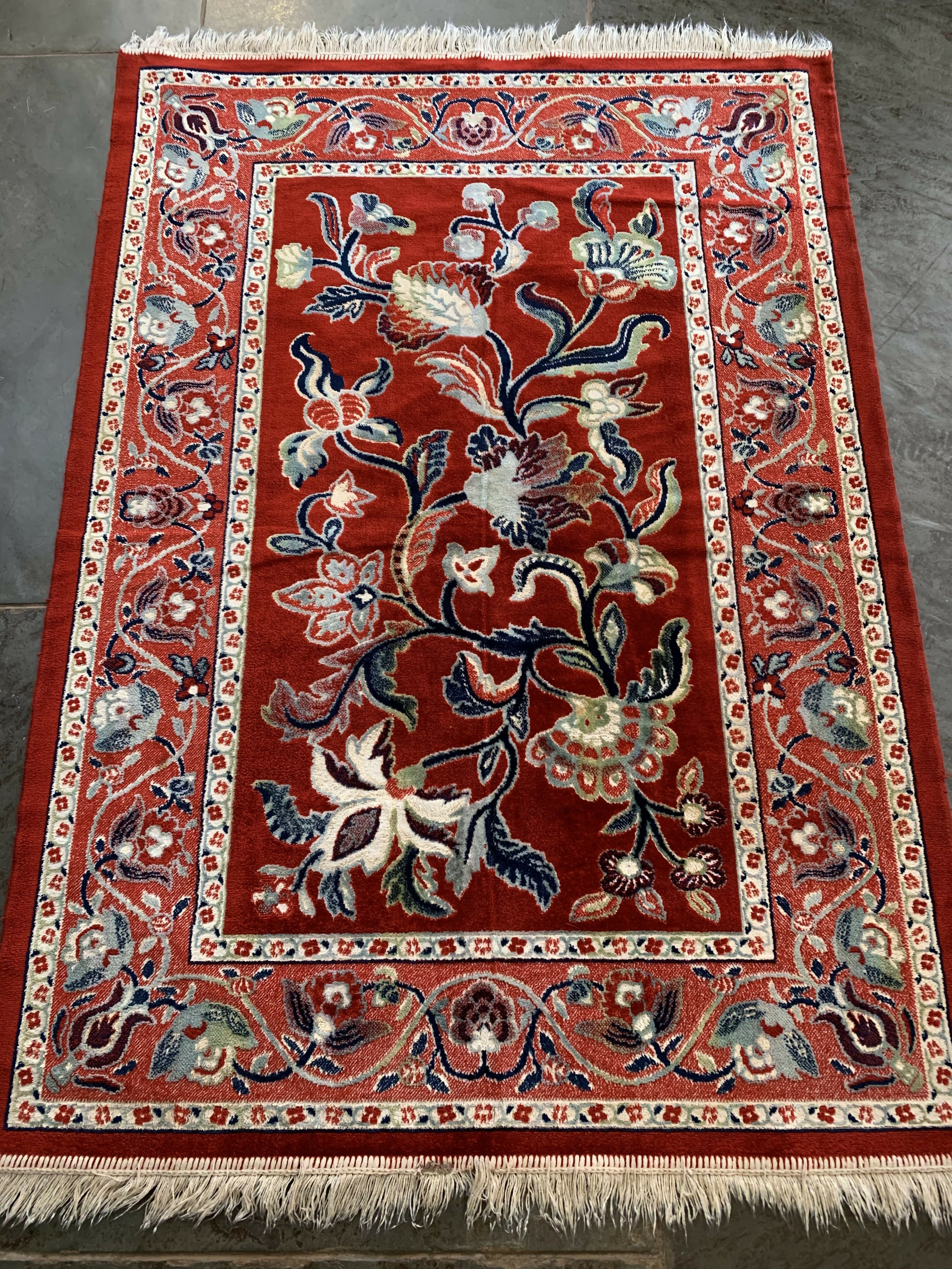 Tapete Floral Vermelho