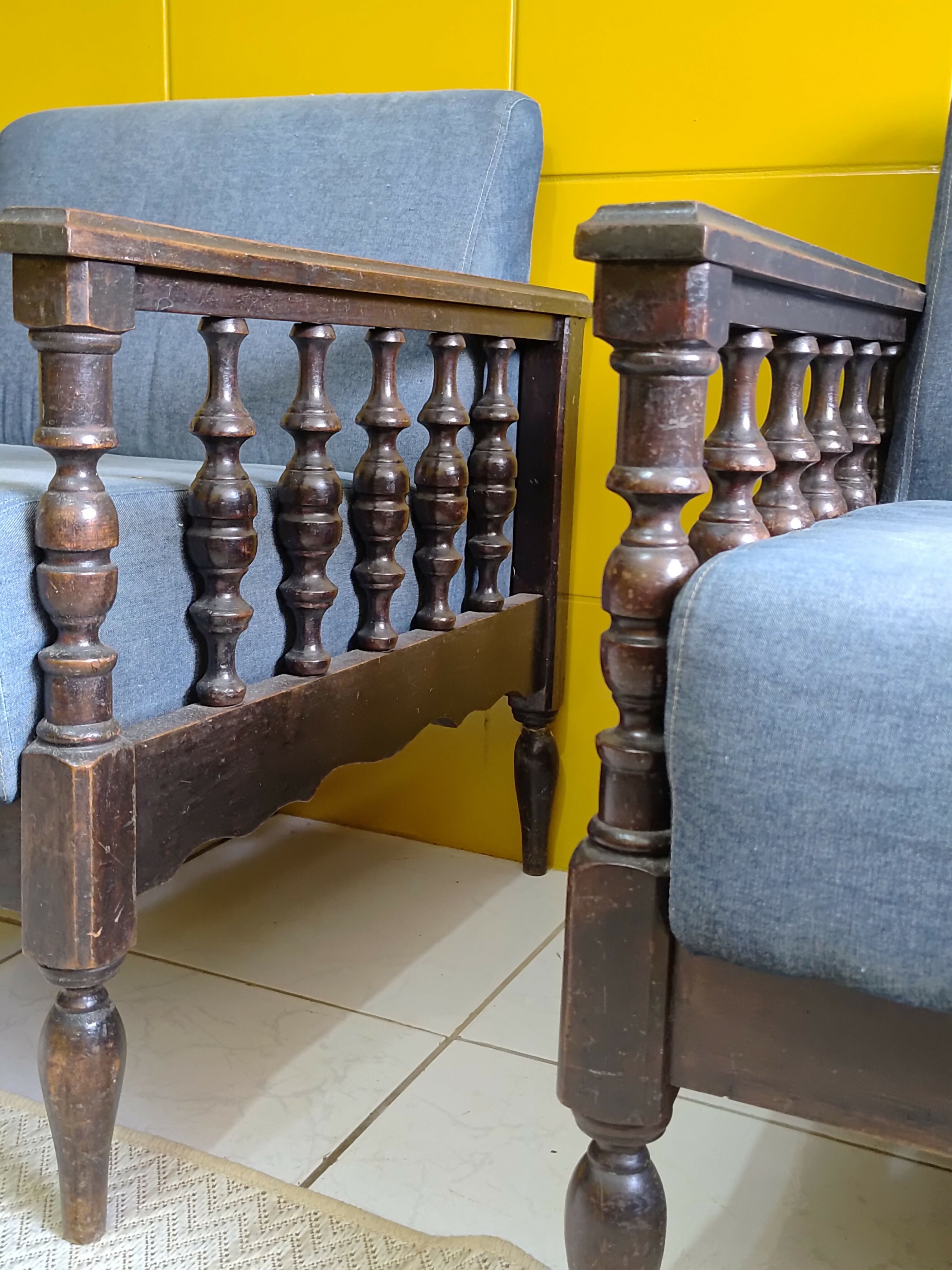 Sofá e poltronas anos 60 da vó