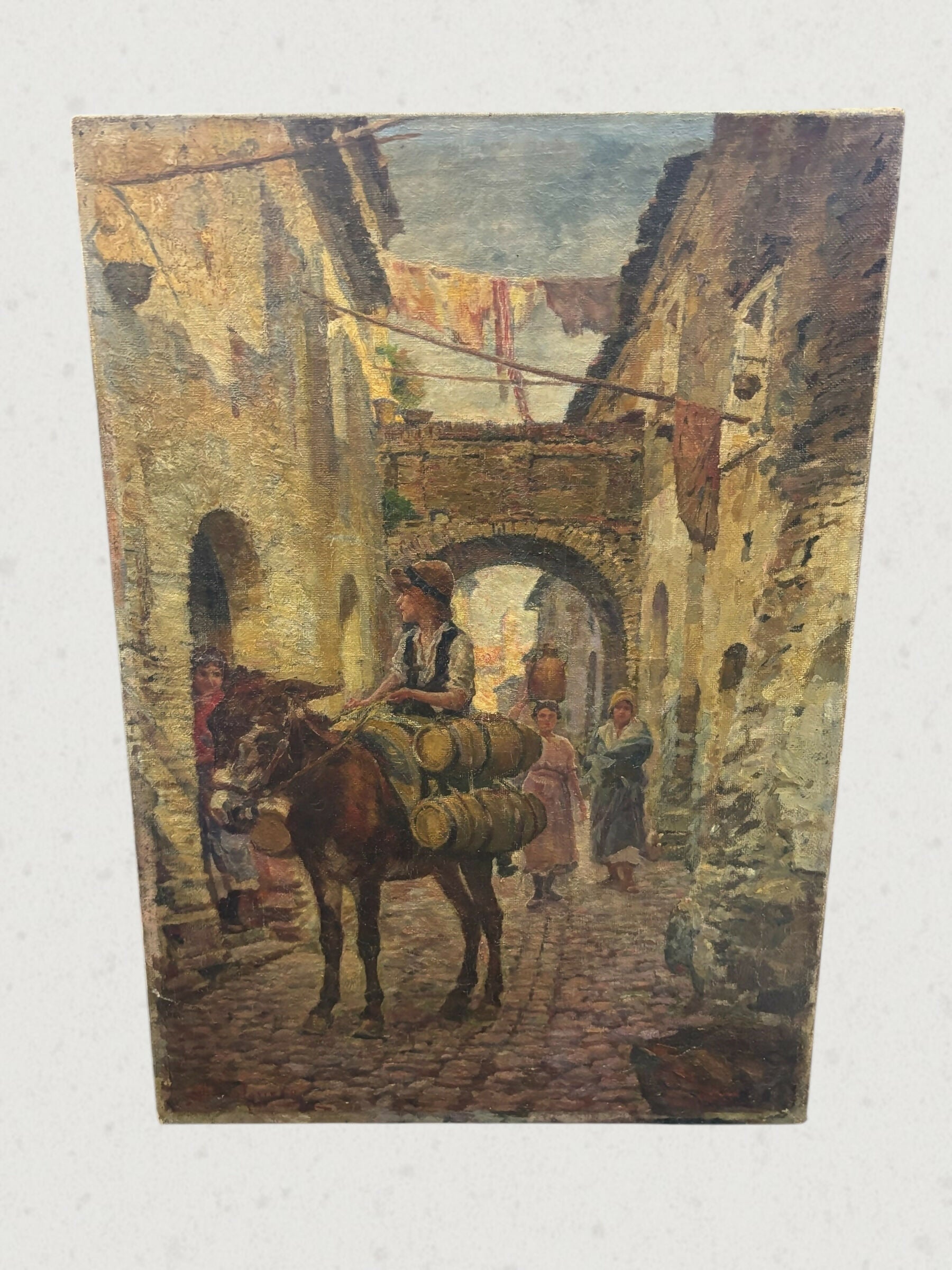 Quadro de pintura à óleo dos meados 1845 à 1917