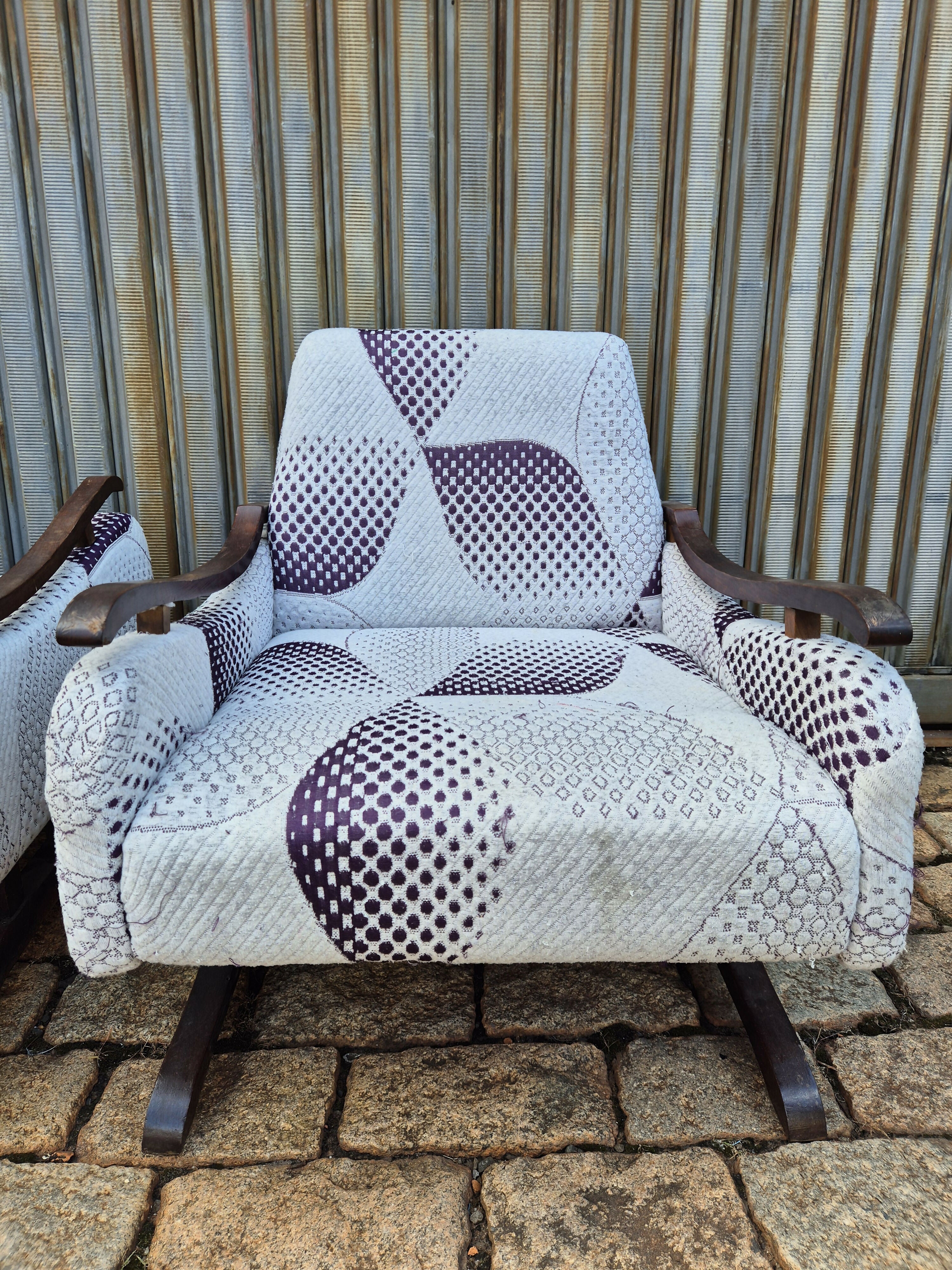 Par de poltronas anos 60 vintage