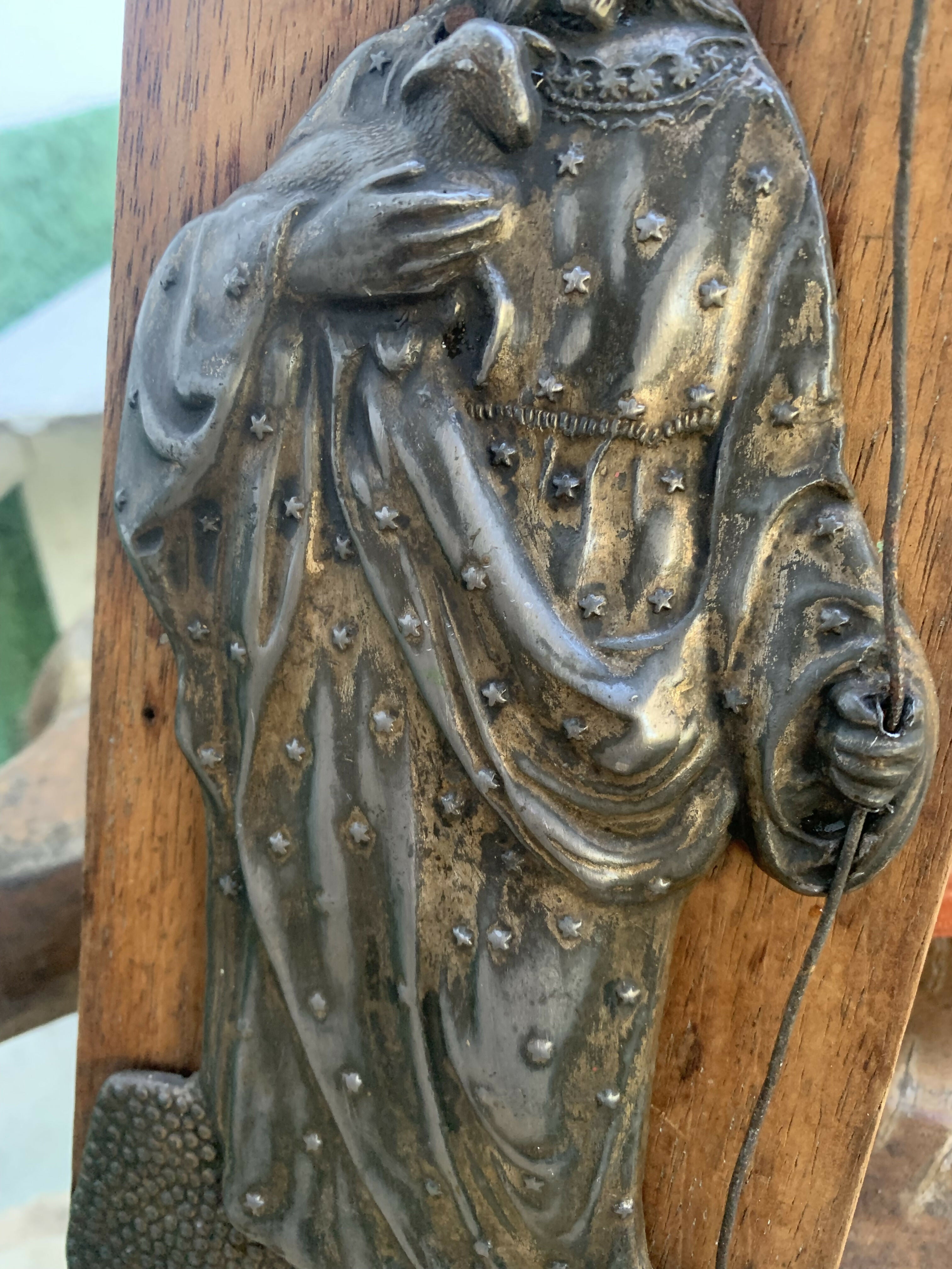 Figura Imagem São João Batista em ferro batido