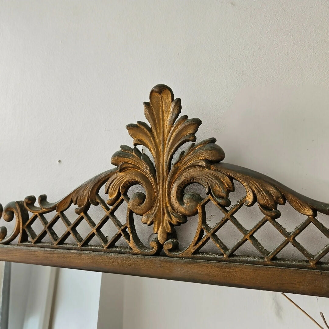 APARADOR COM ESPELHO EM FERRO FORGE - ANOS 50