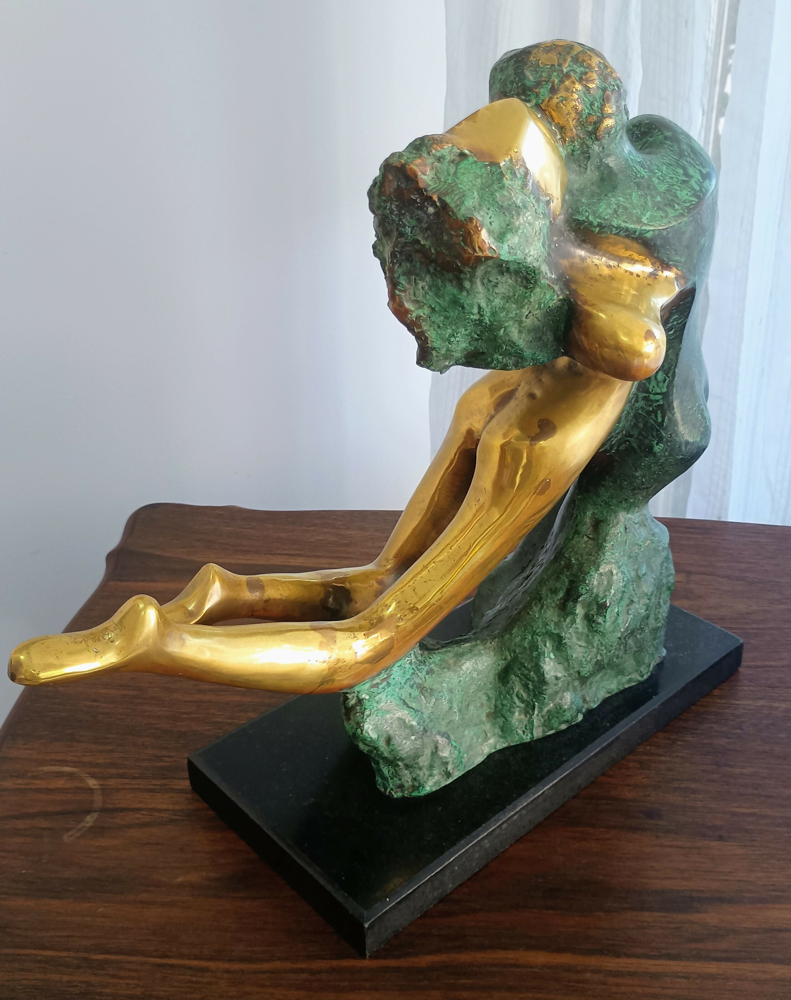 Escultura em bronze década 60 grande porte