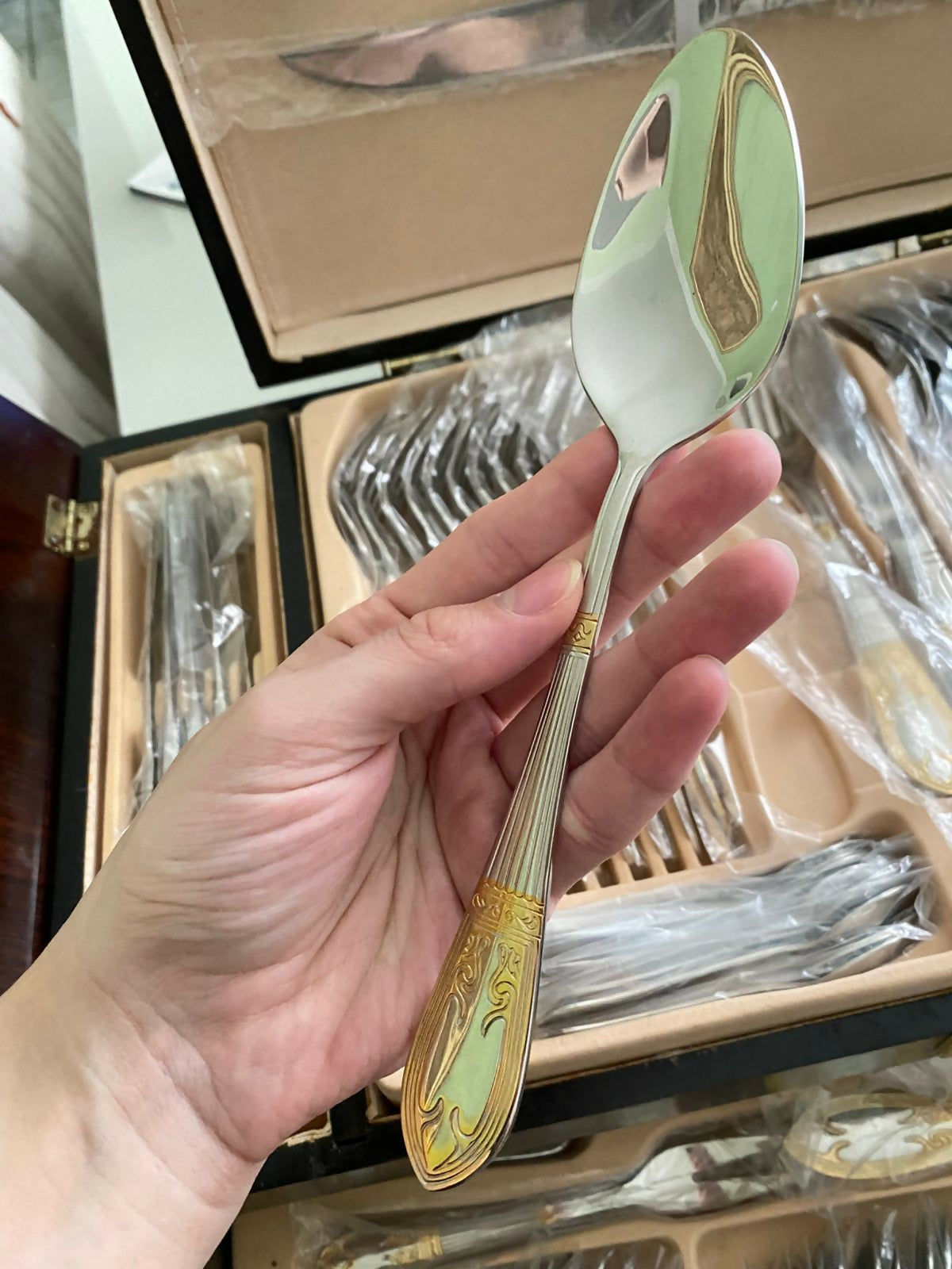 Faqueiro Stainless Steel Germany 85 peças nunca usado