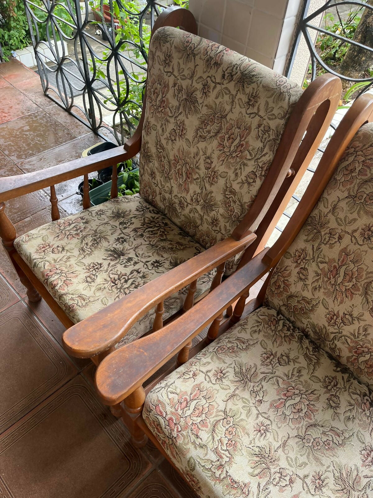 Par de Poltronas coloniais