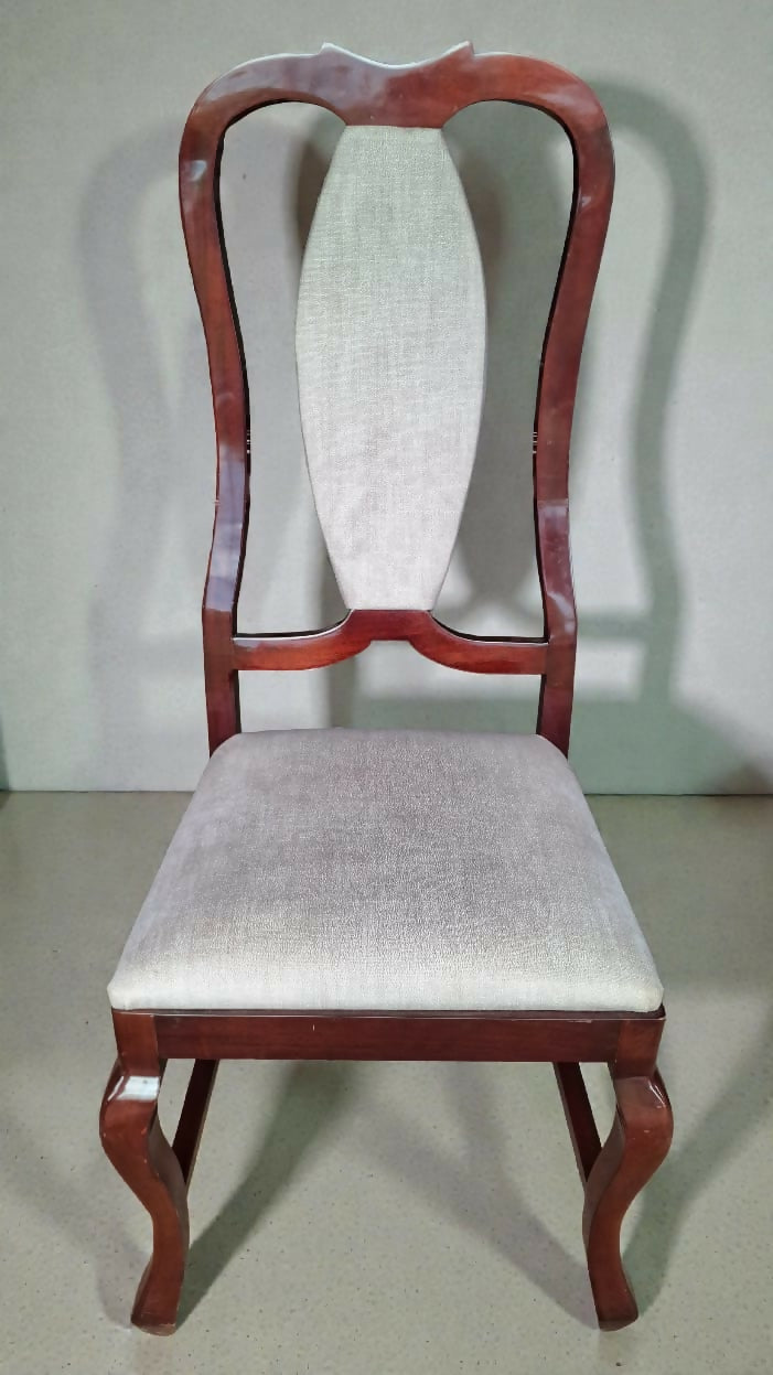 Mesa Tampo de Vidro com 6 Cadeiras Estilo Provençal