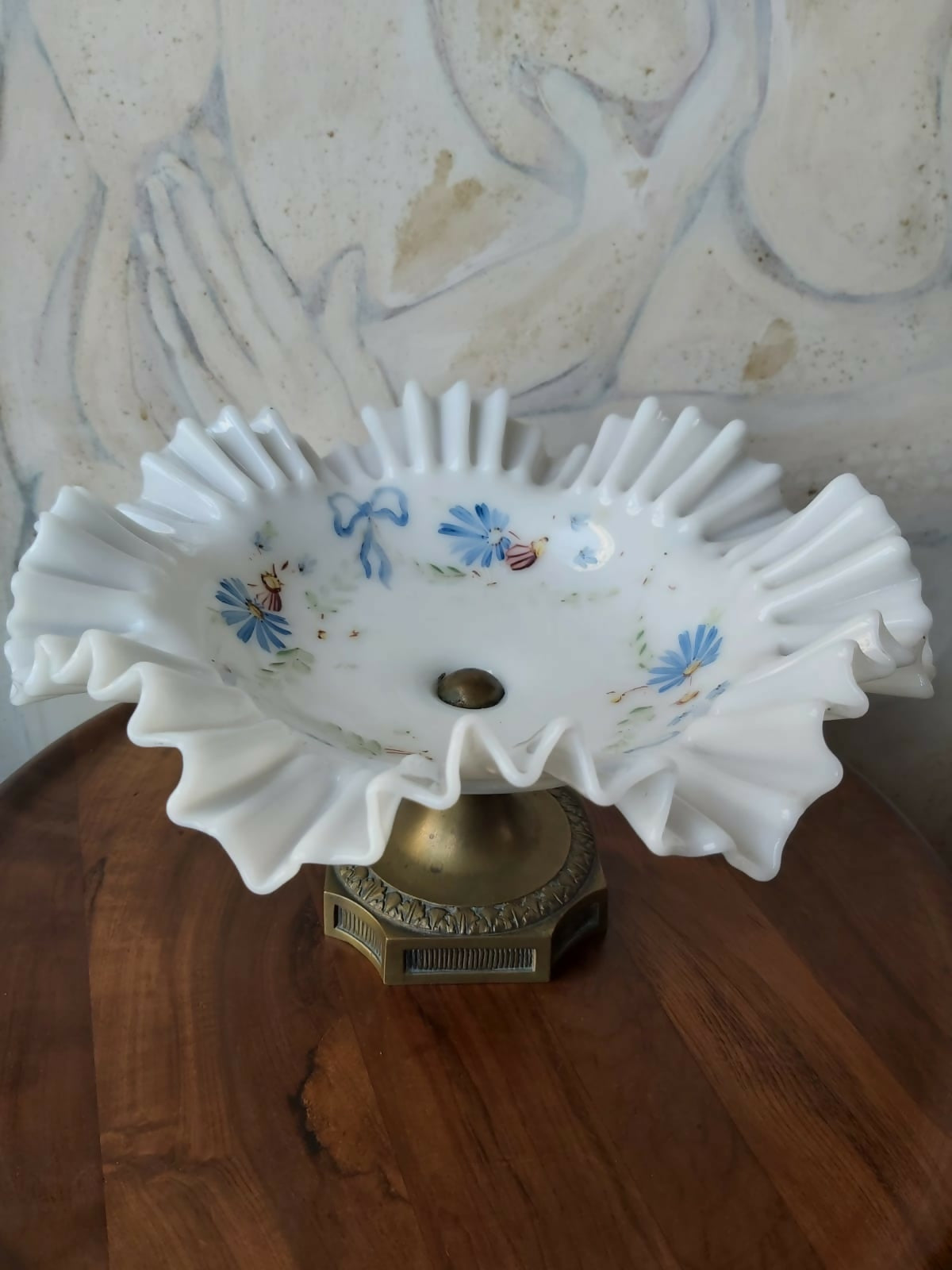 Maravilhosa fruteira de opalina anos 60 em perfeito estado!