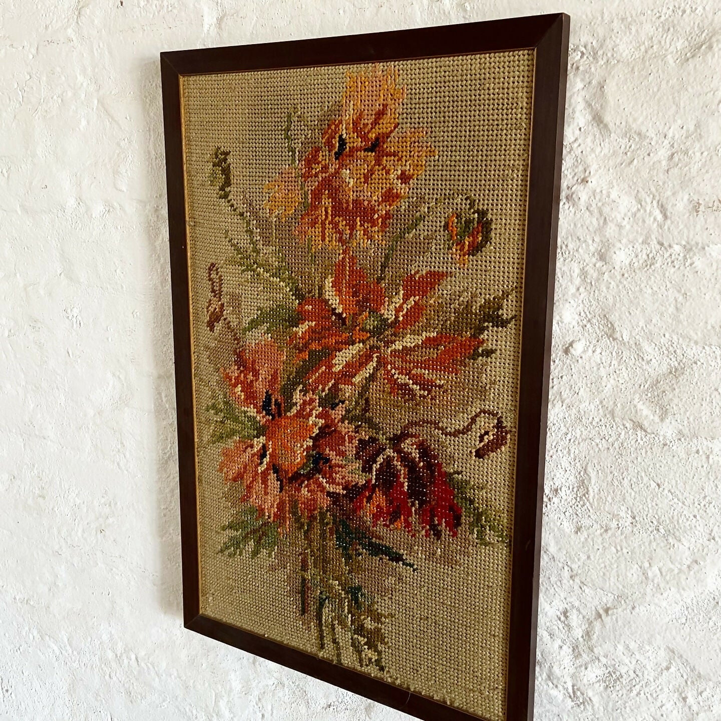 Quadro em tapeçaria vintage