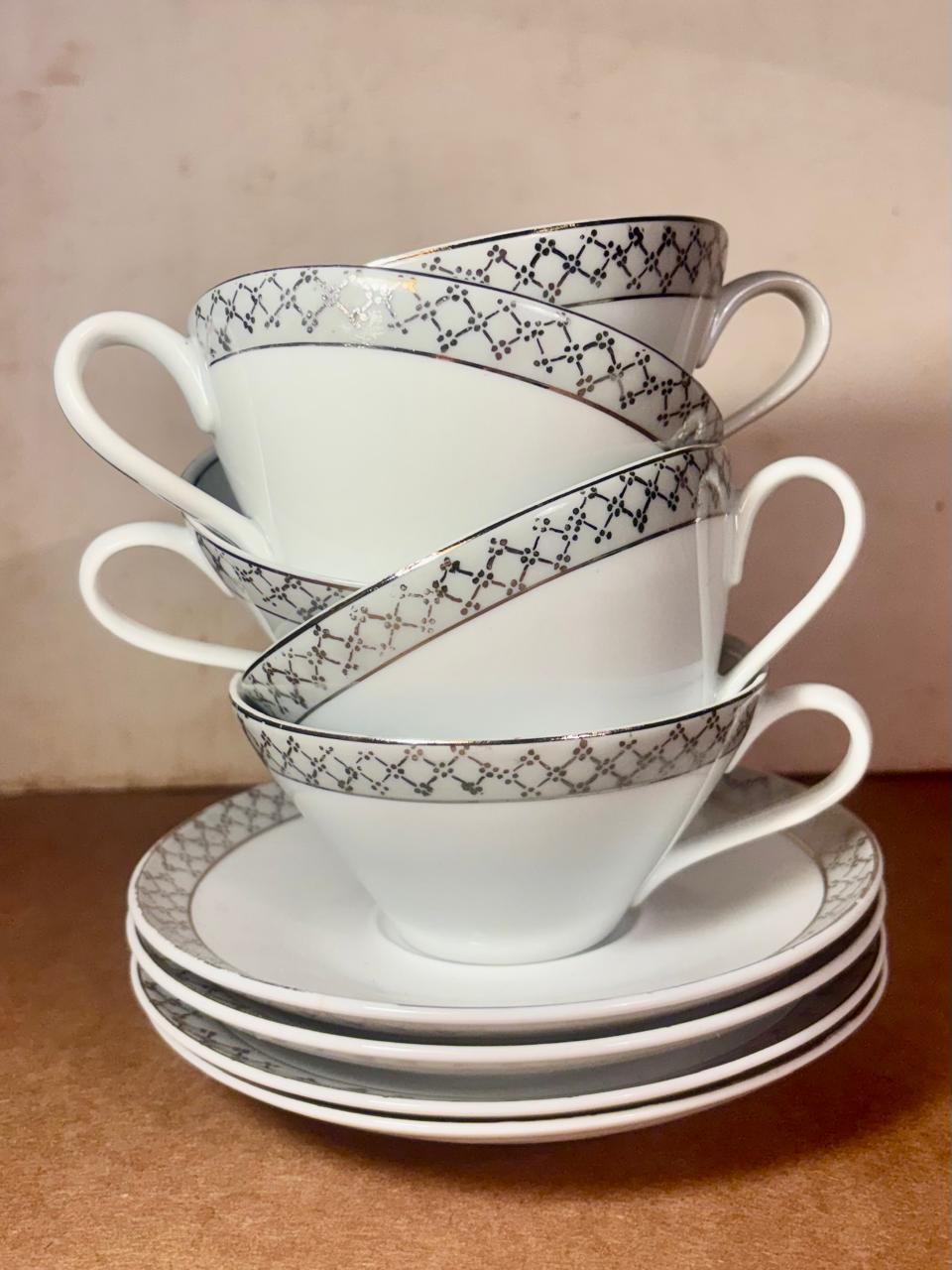 Conjunto para chá em porcelana Real S. Paulo (DMCPS_398A)