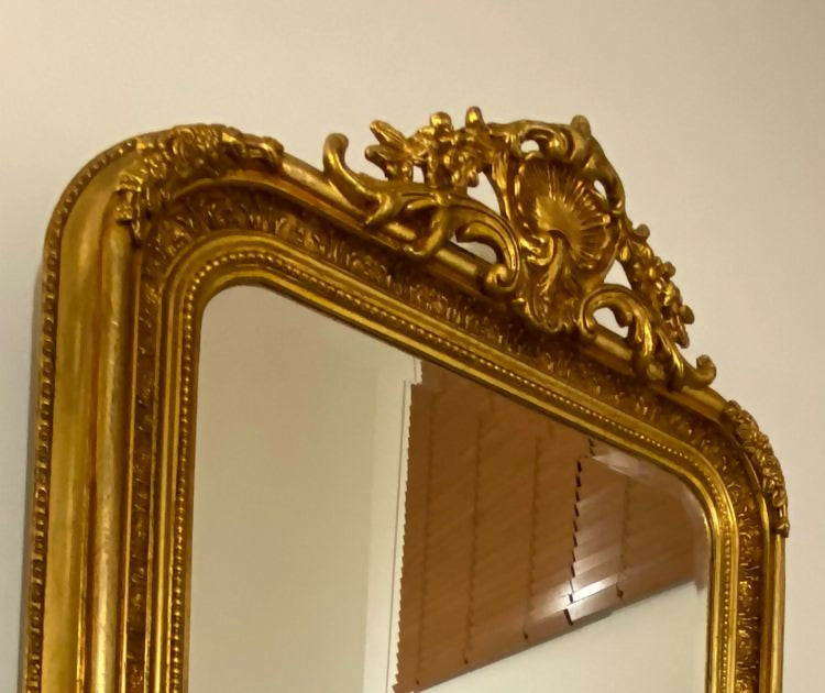 Espelho Estilo Luis XV dourado