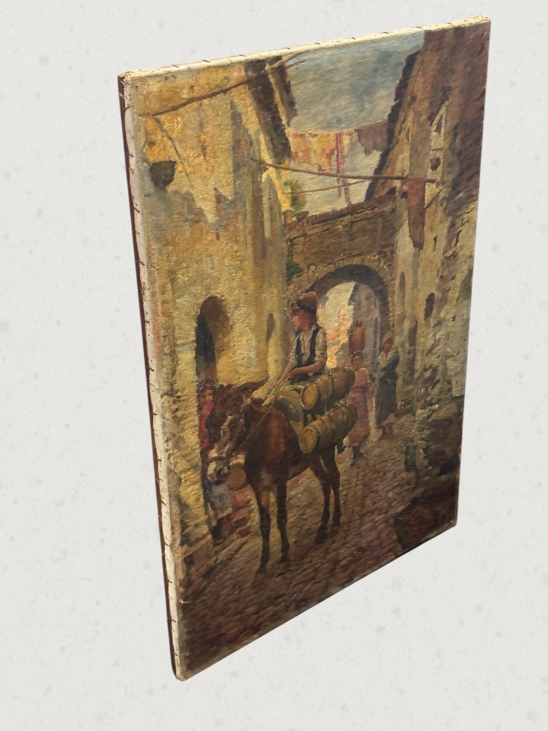 Quadro de pintura à óleo dos meados 1845 à 1917