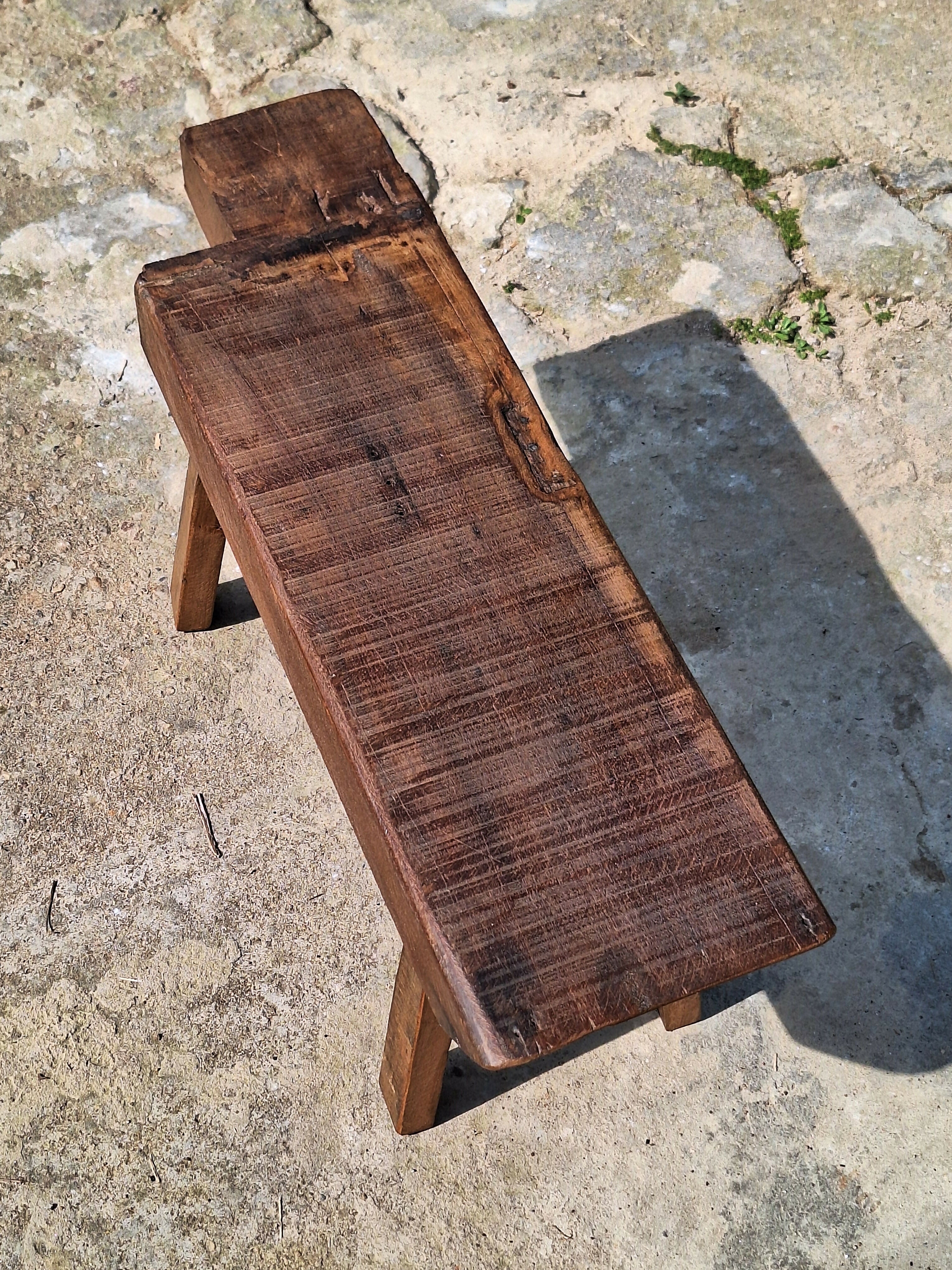 Banco de Dormente Rústico Madeira Maciça