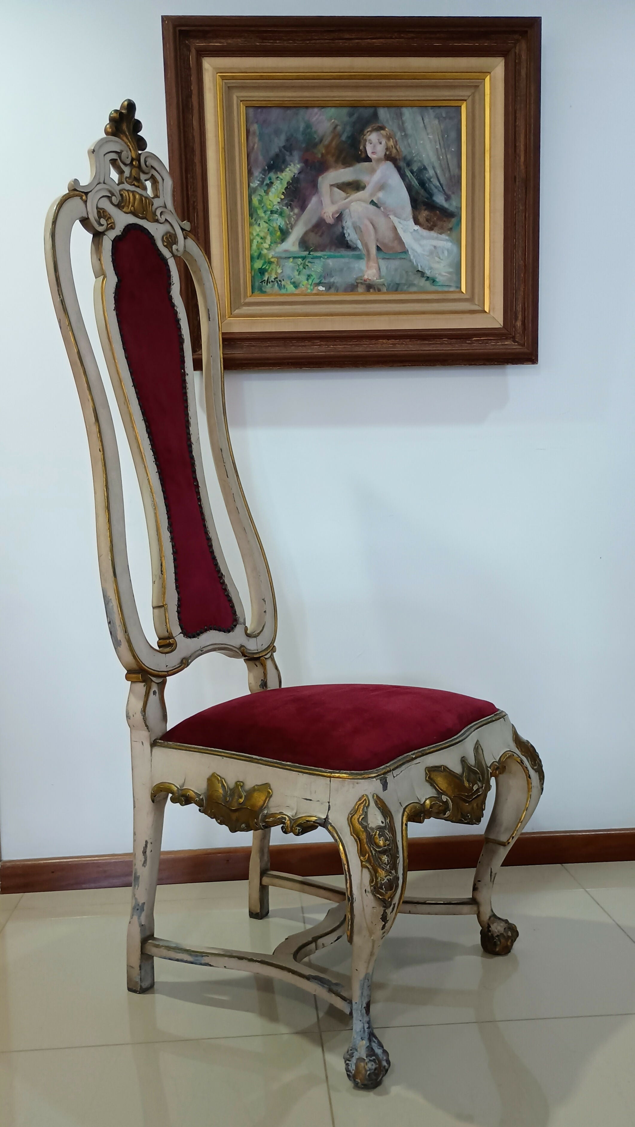 Cadeira estilo D João V século XIX