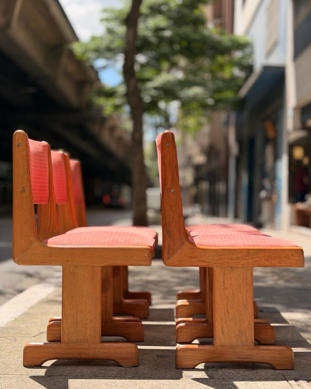 Conjunto 6 cadeiras 60/70s