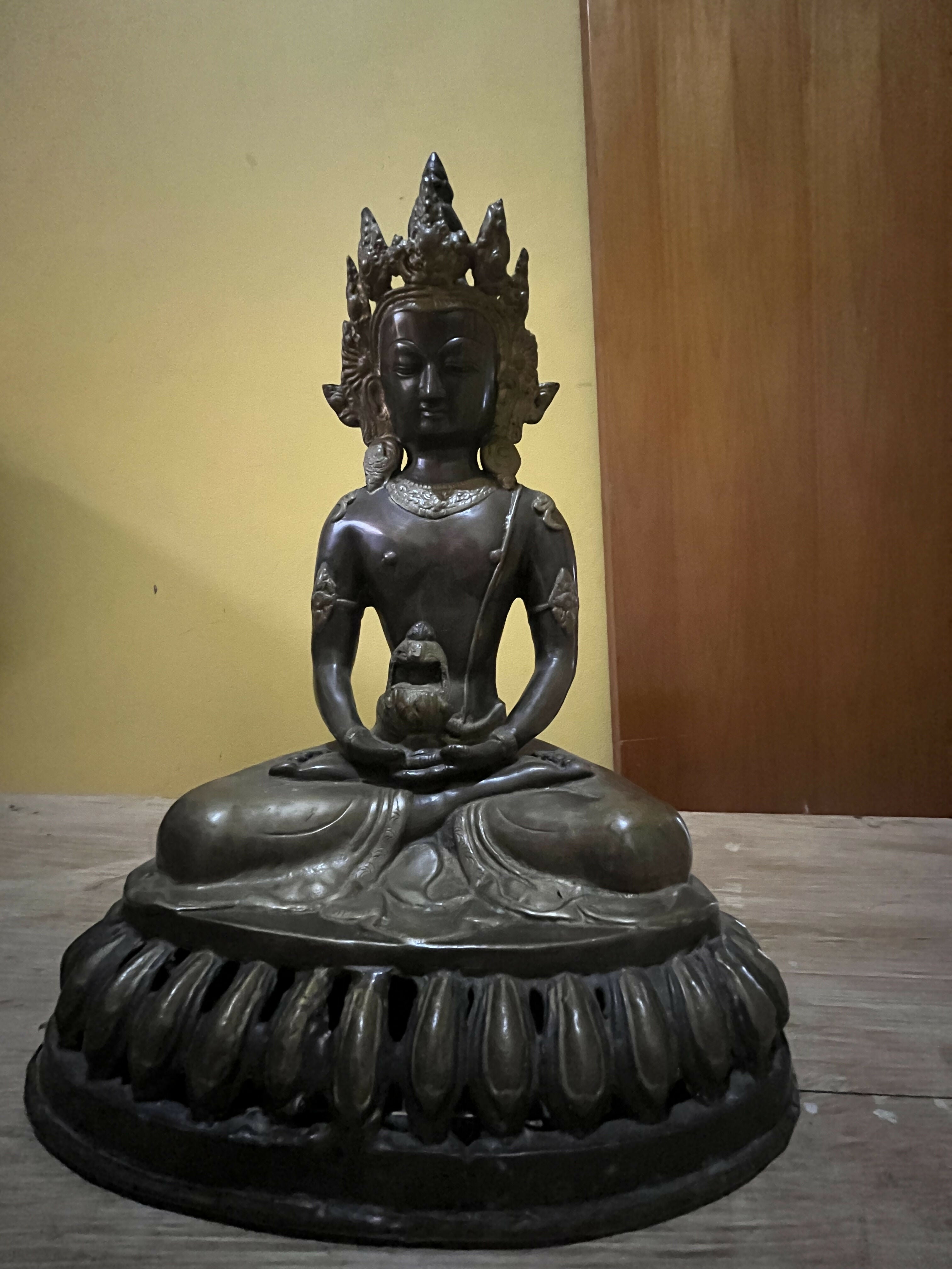 Buda Indiano Original - Estátua de bronze