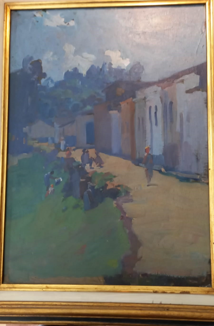 QUADRO FAMILIA DUTRA DE PIRACICABA E REGIÃO com moldura dourada 