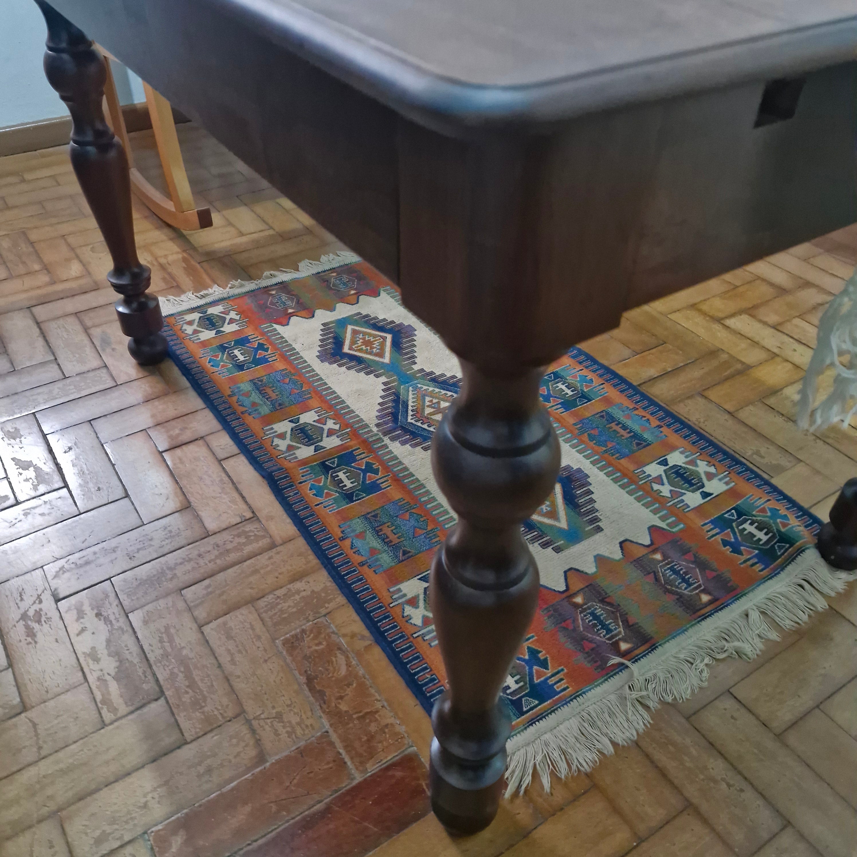 Mesa de Jantar Retangular estilo Império em Imbuia - extensível 