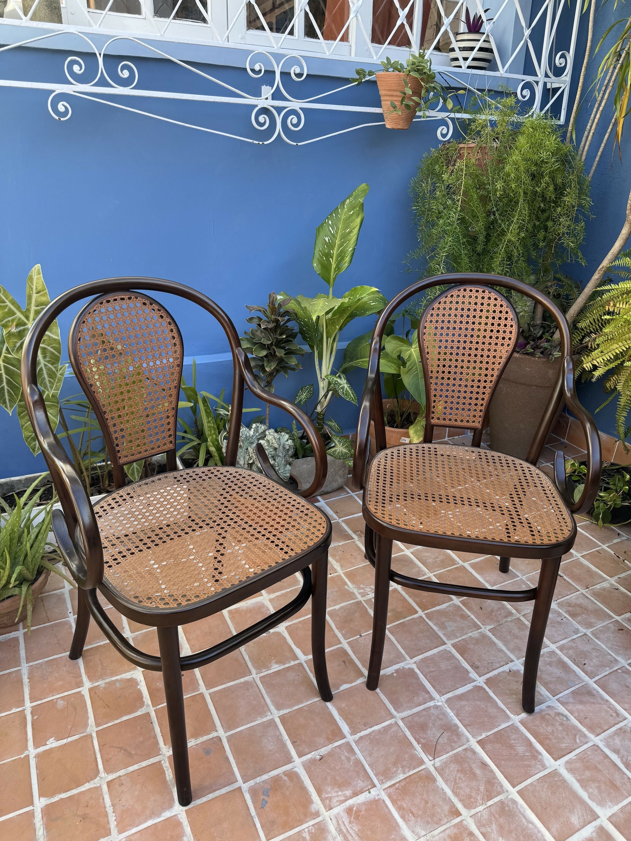 Antigas THONET AUSTRÍACAS - poltronas em palhinha
